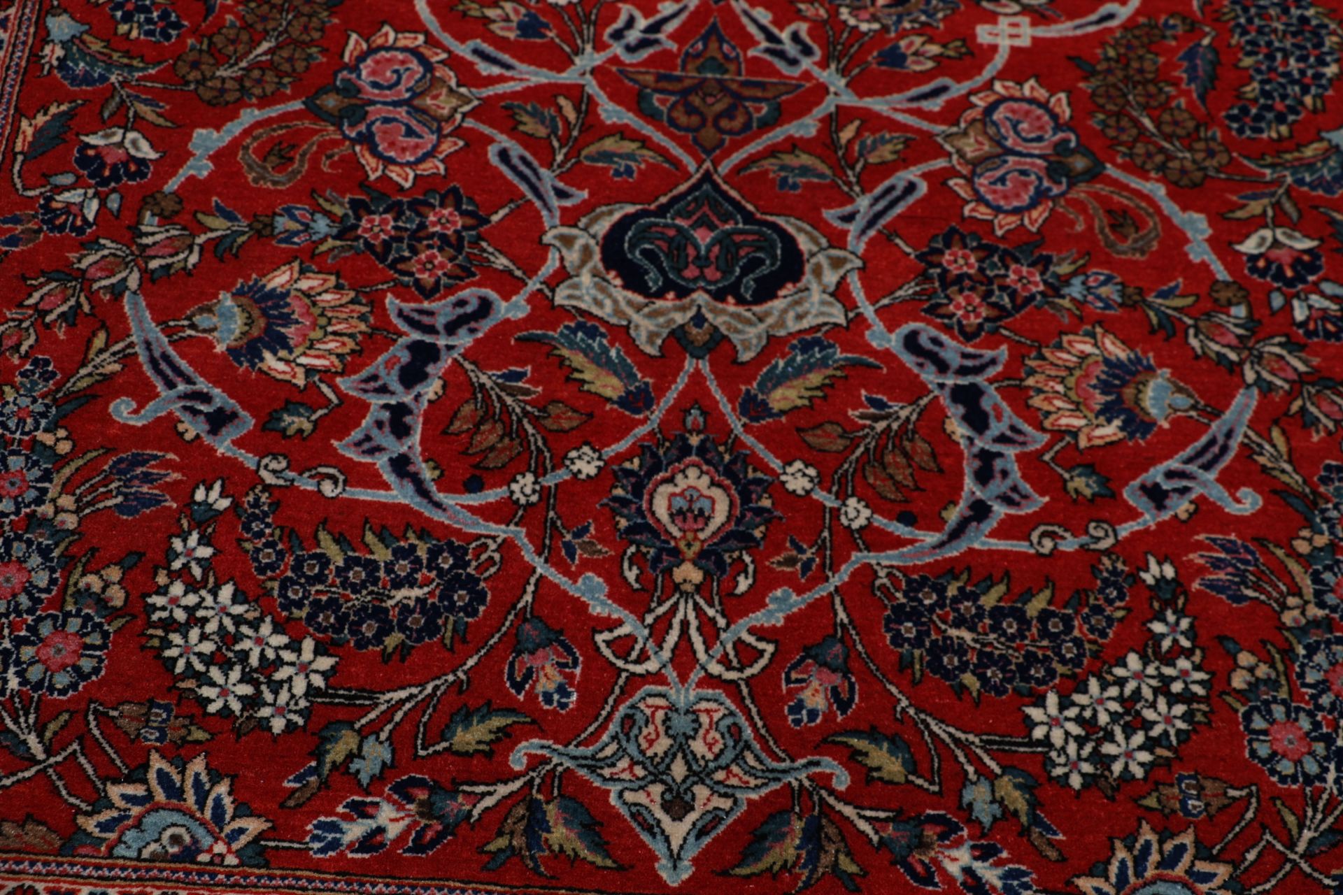 Kashan Perserteppich antik, 135 × 200 cm, Wolle