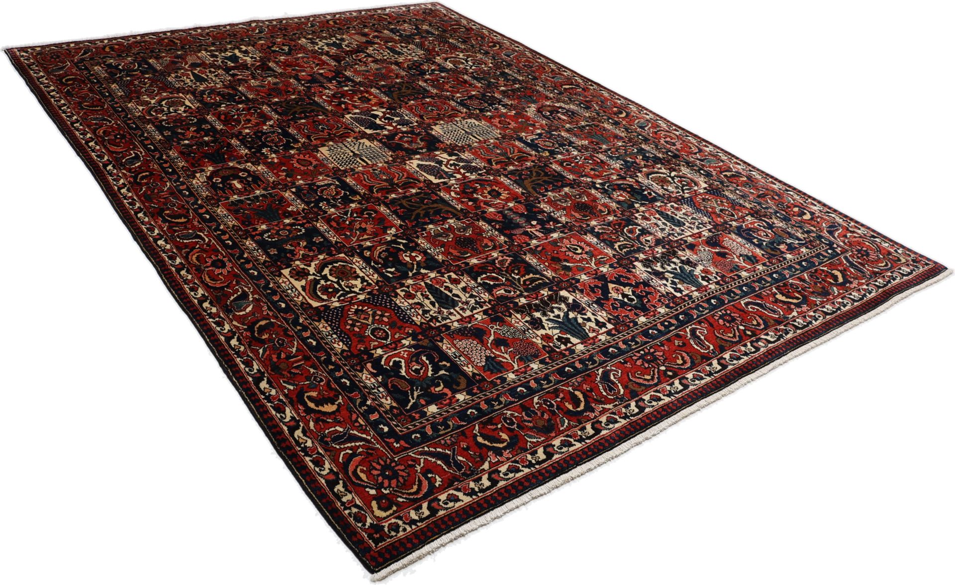 Bakhtiari Perserteppich 268 × 374 cm aus Wolle, handgeknüpft