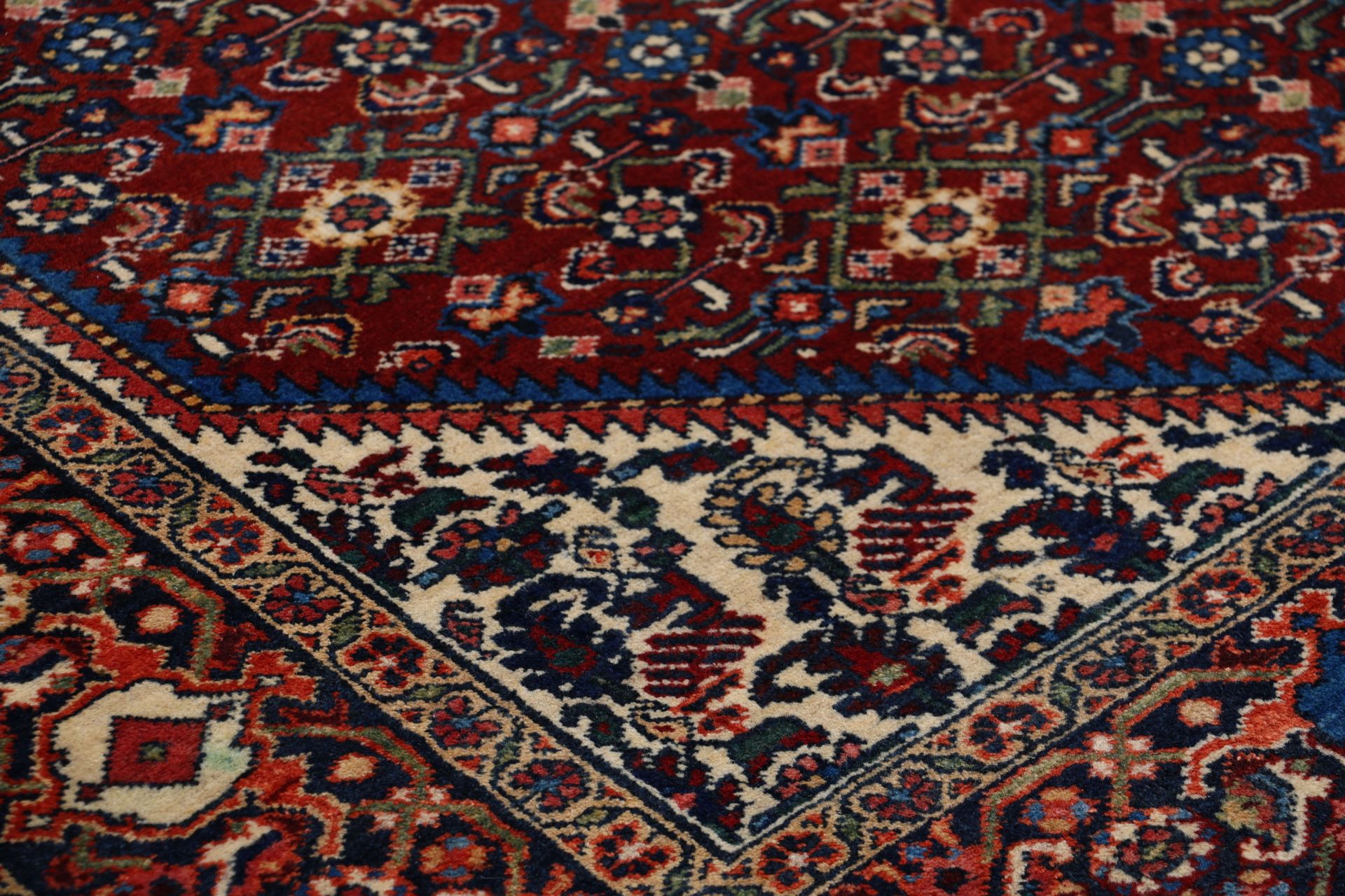 Antiker Hamadan Perserteppich aus Iran, 150 × 213 cm