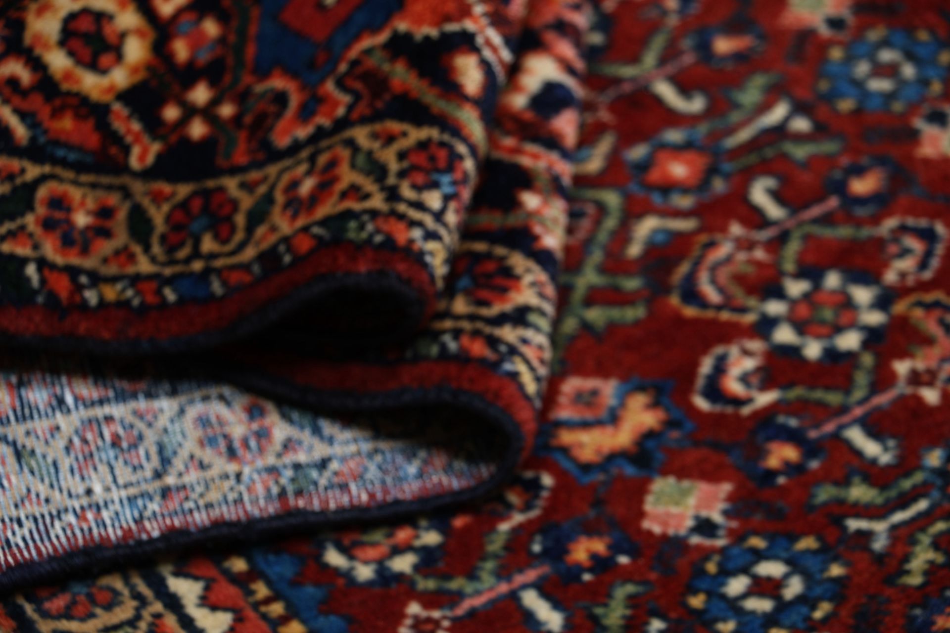 Antiker Hamadan Perserteppich aus Iran, 150 × 213 cm