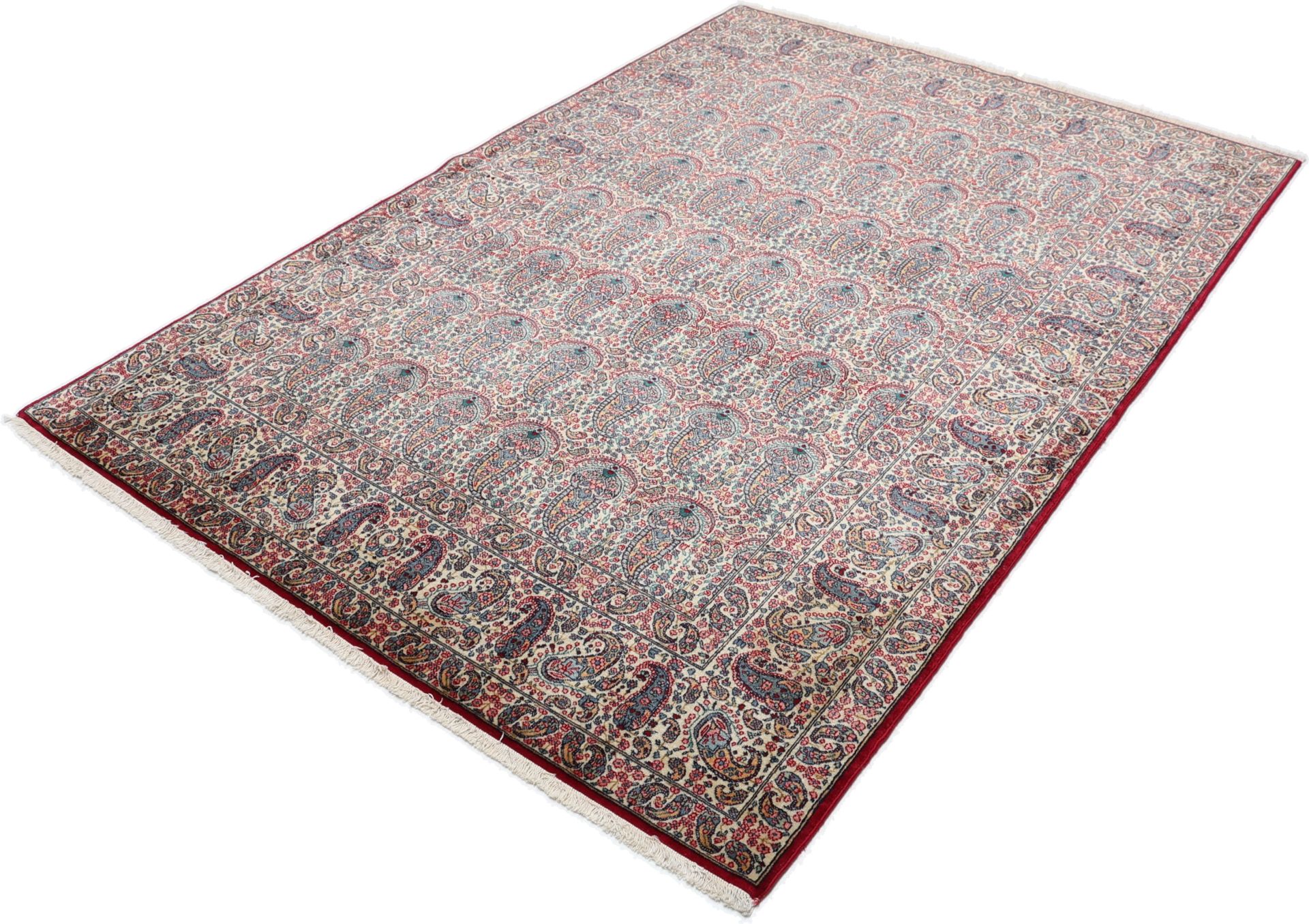 Antiker Kerman Perserteppich aus Iran, 140 × 204 cm
