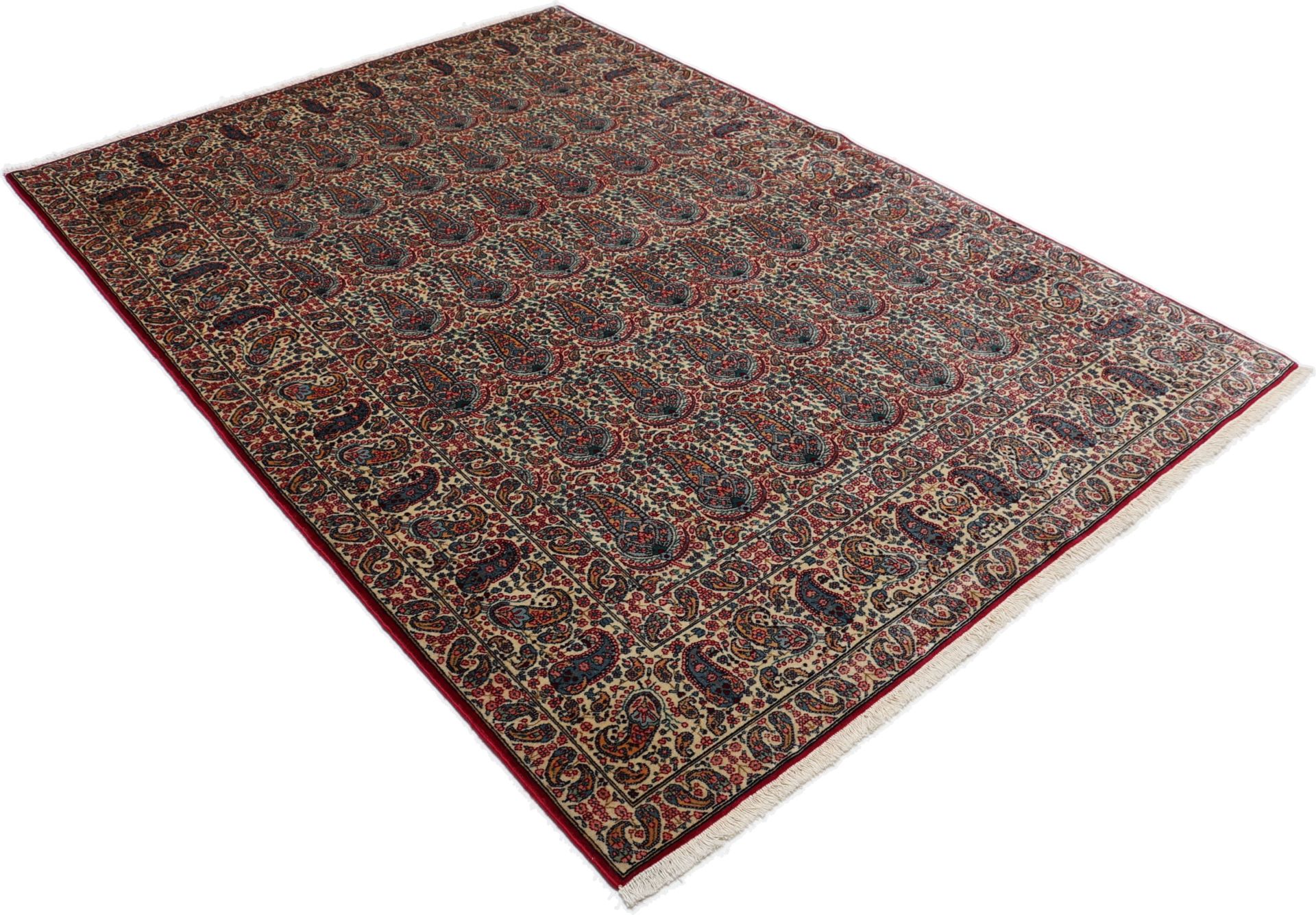 Antiker Kerman Perserteppich aus Iran, 140 × 204 cm