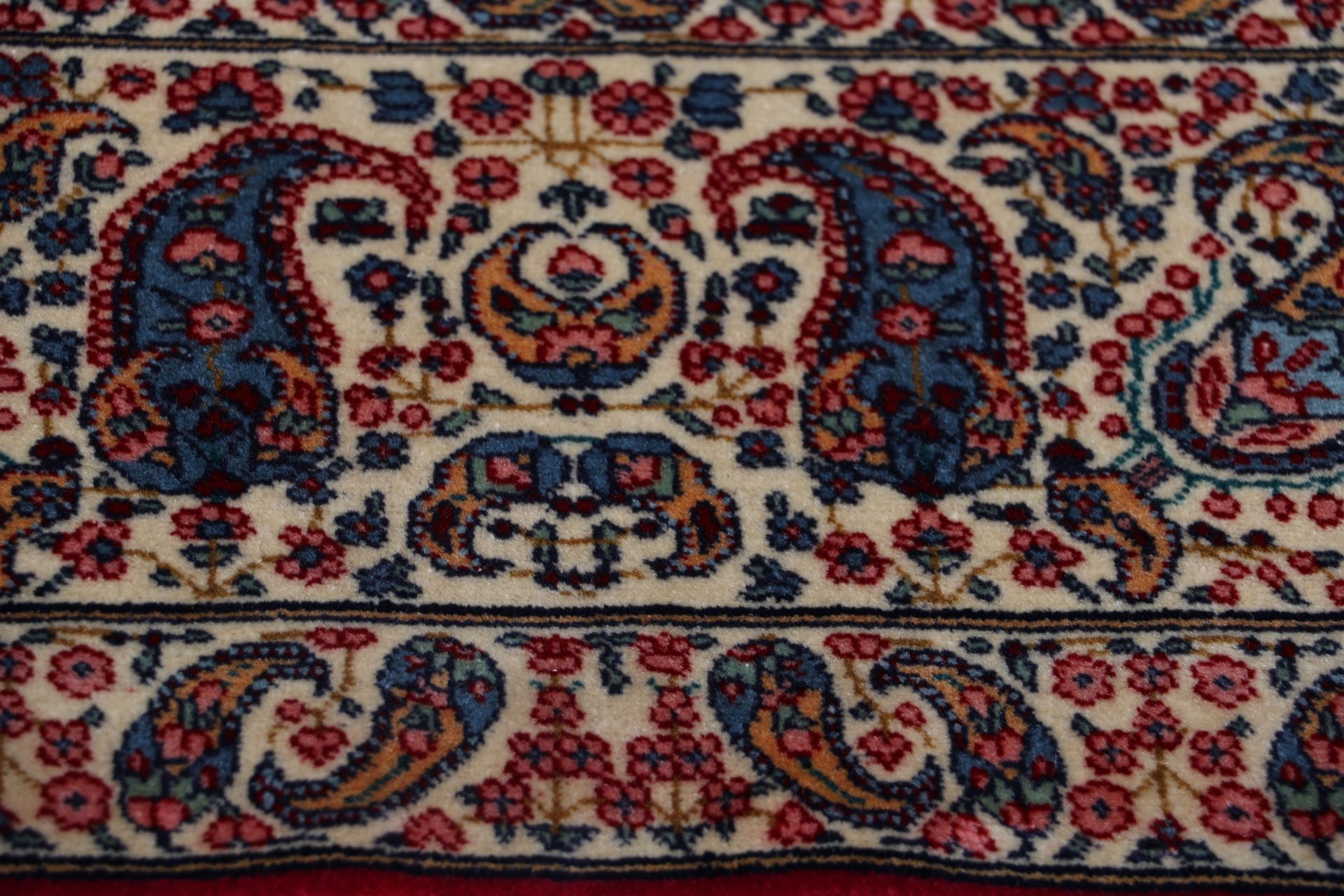 Antiker Kerman Perserteppich aus Iran, 140 × 204 cm