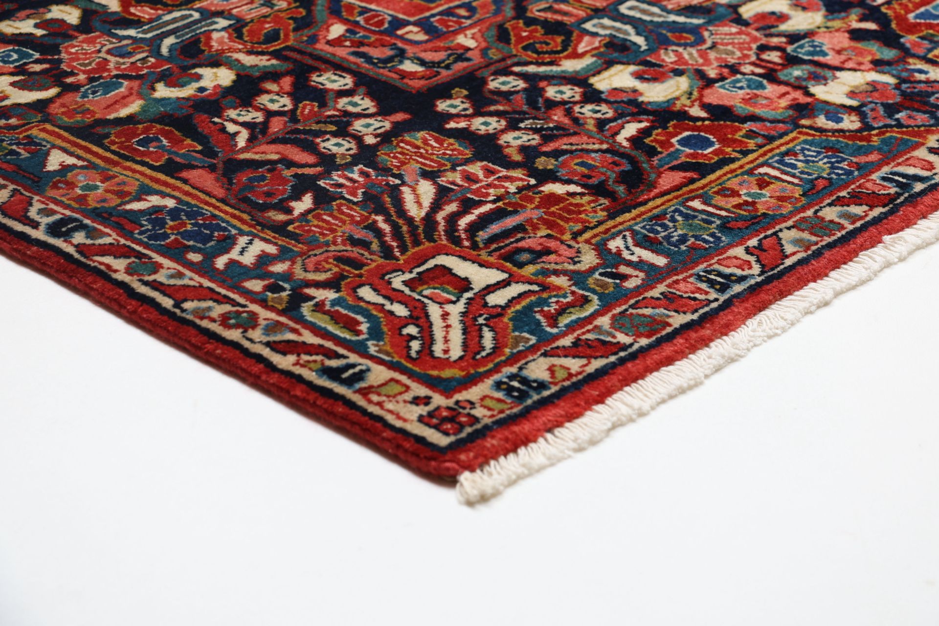 Antiker Sarough Perserteppich, 264 × 346 cm, Wolle