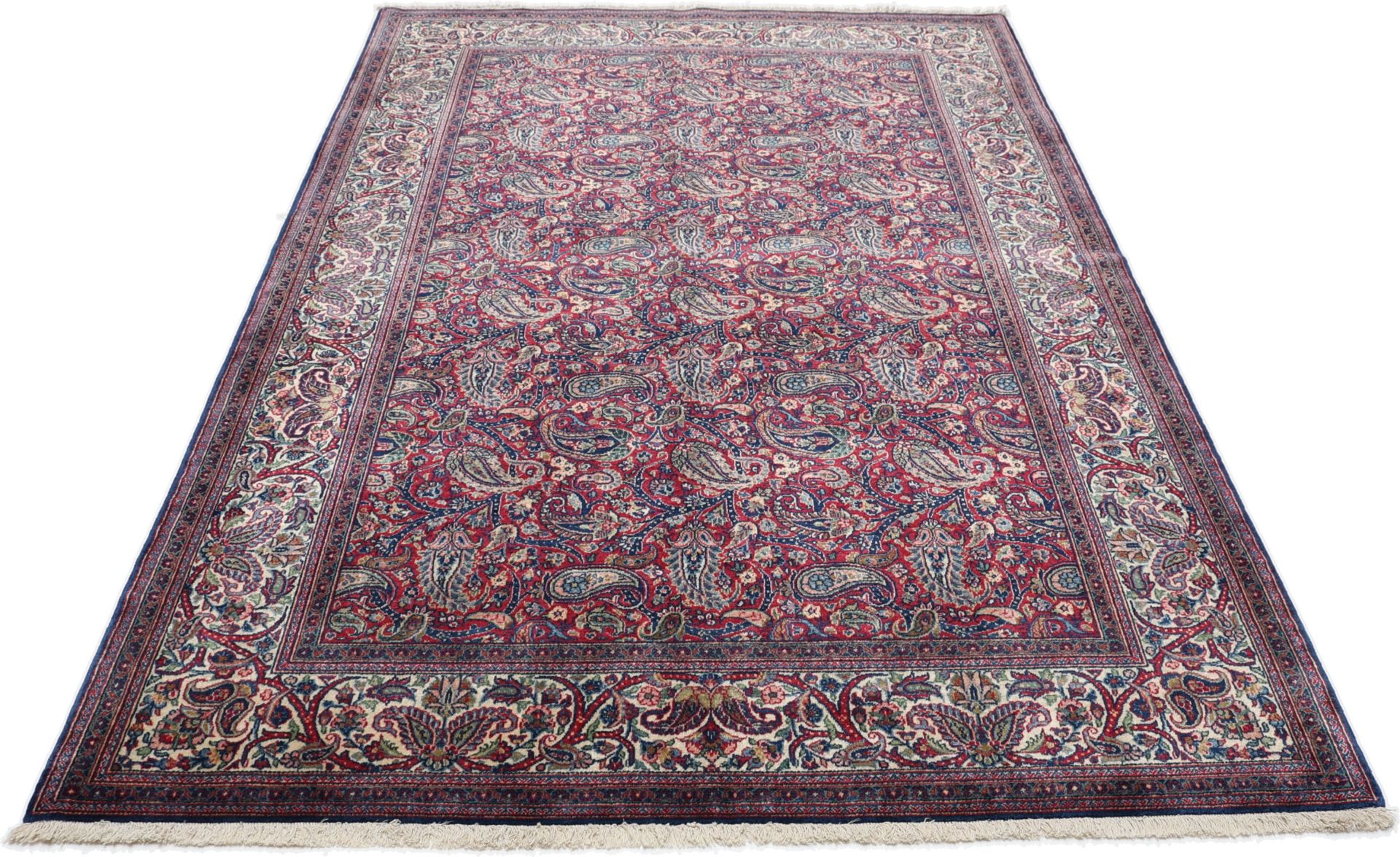 Kashan Perserteppich antik, 134 × 200 cm, Wolle