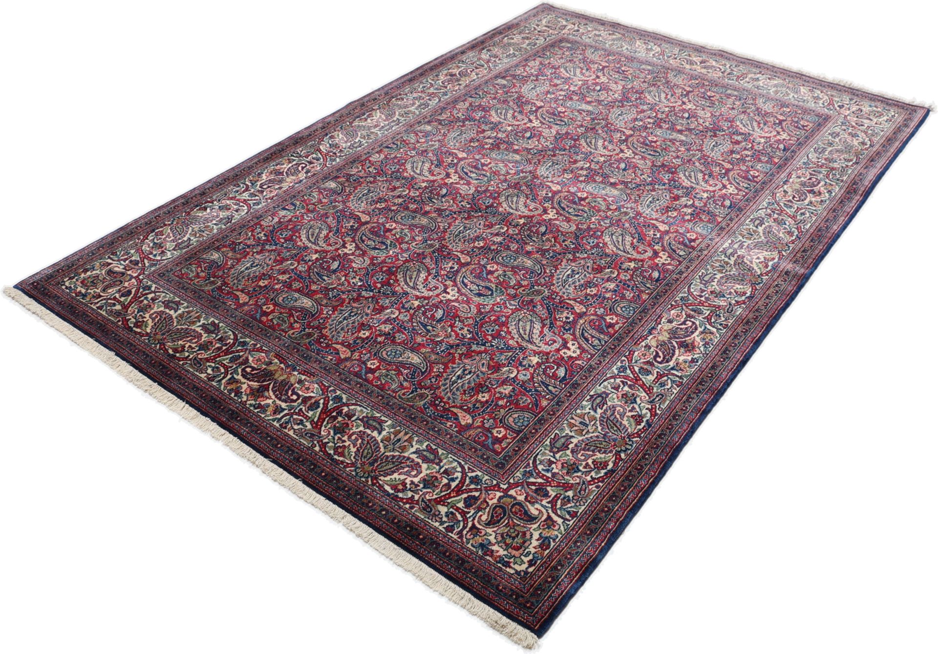 Kashan Perserteppich antik, 134 × 200 cm, Wolle