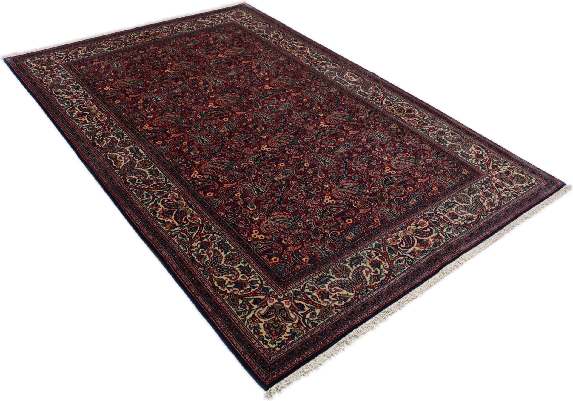 Kashan Perserteppich antik, 134 × 200 cm, Wolle