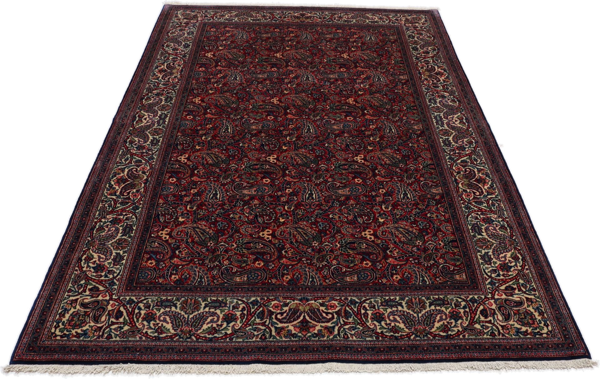 Kashan Perserteppich antik, 134 × 200 cm, Wolle