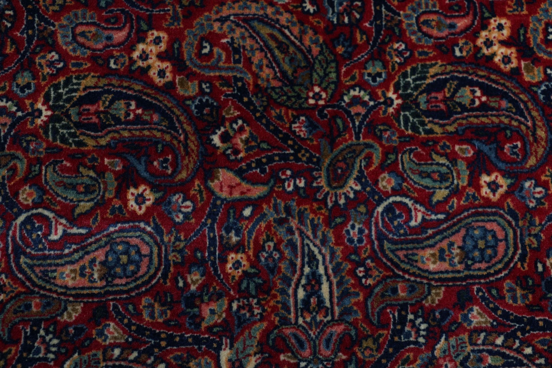 Kashan Perserteppich antik, 134 × 200 cm, Wolle