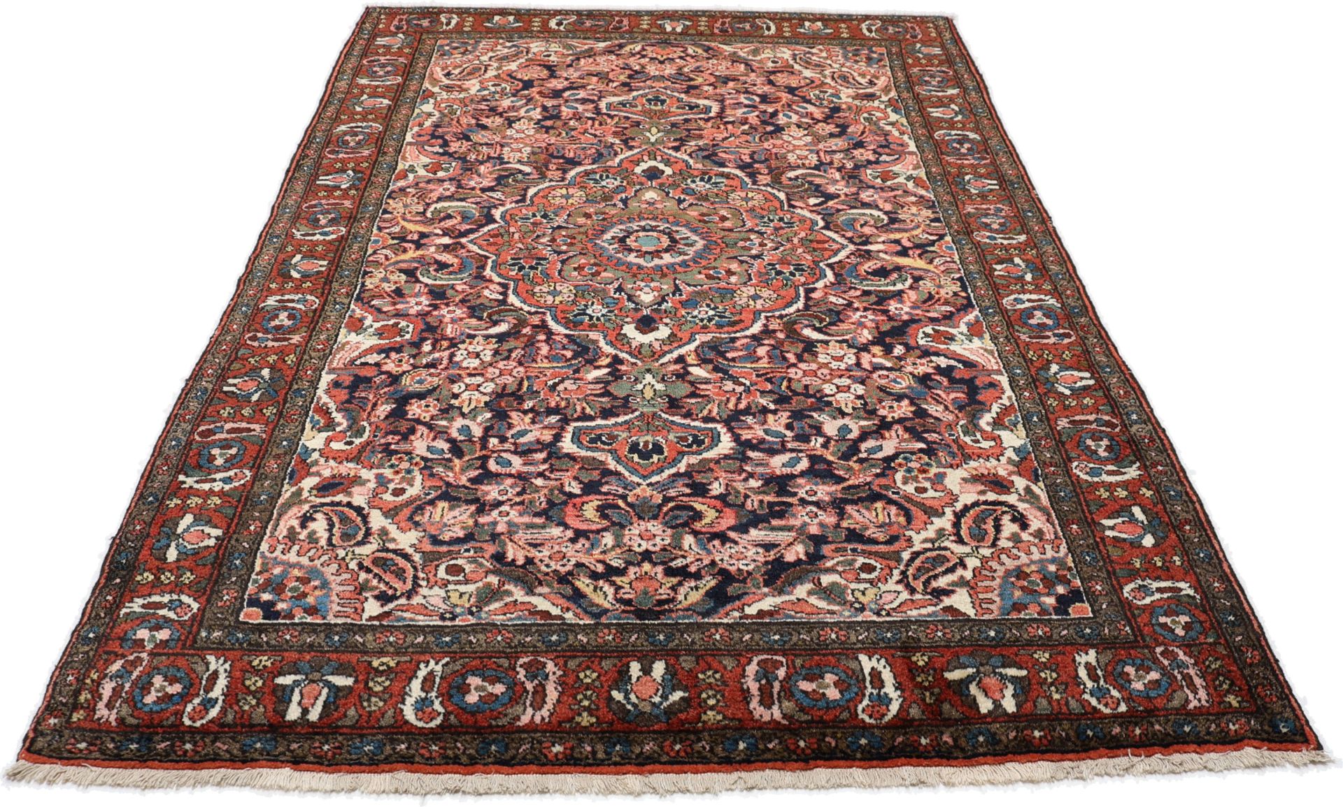 Antiker Perserteppich aus Iran, 140 × 215 cm