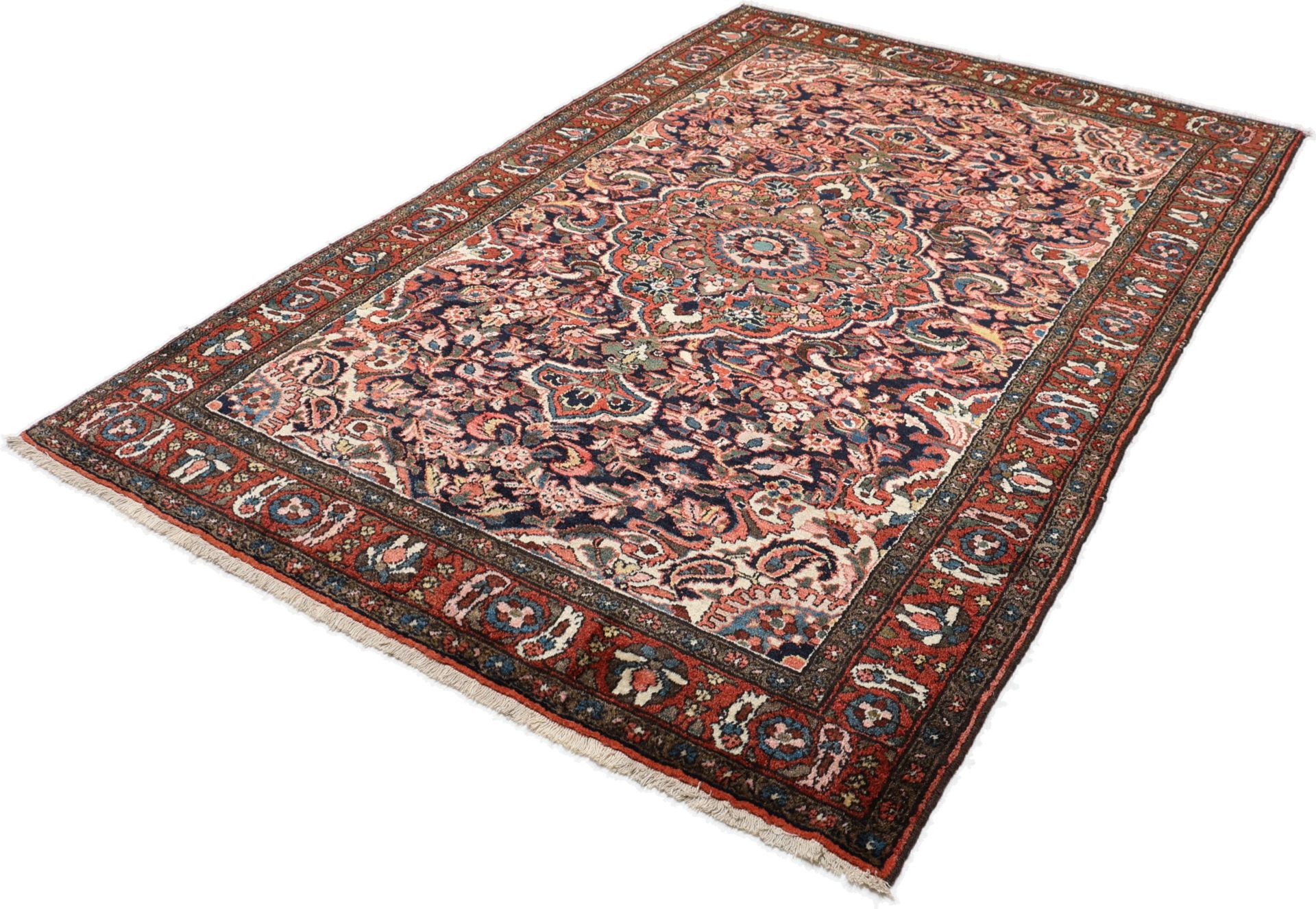 Antiker Perserteppich aus Iran, 140 × 215 cm