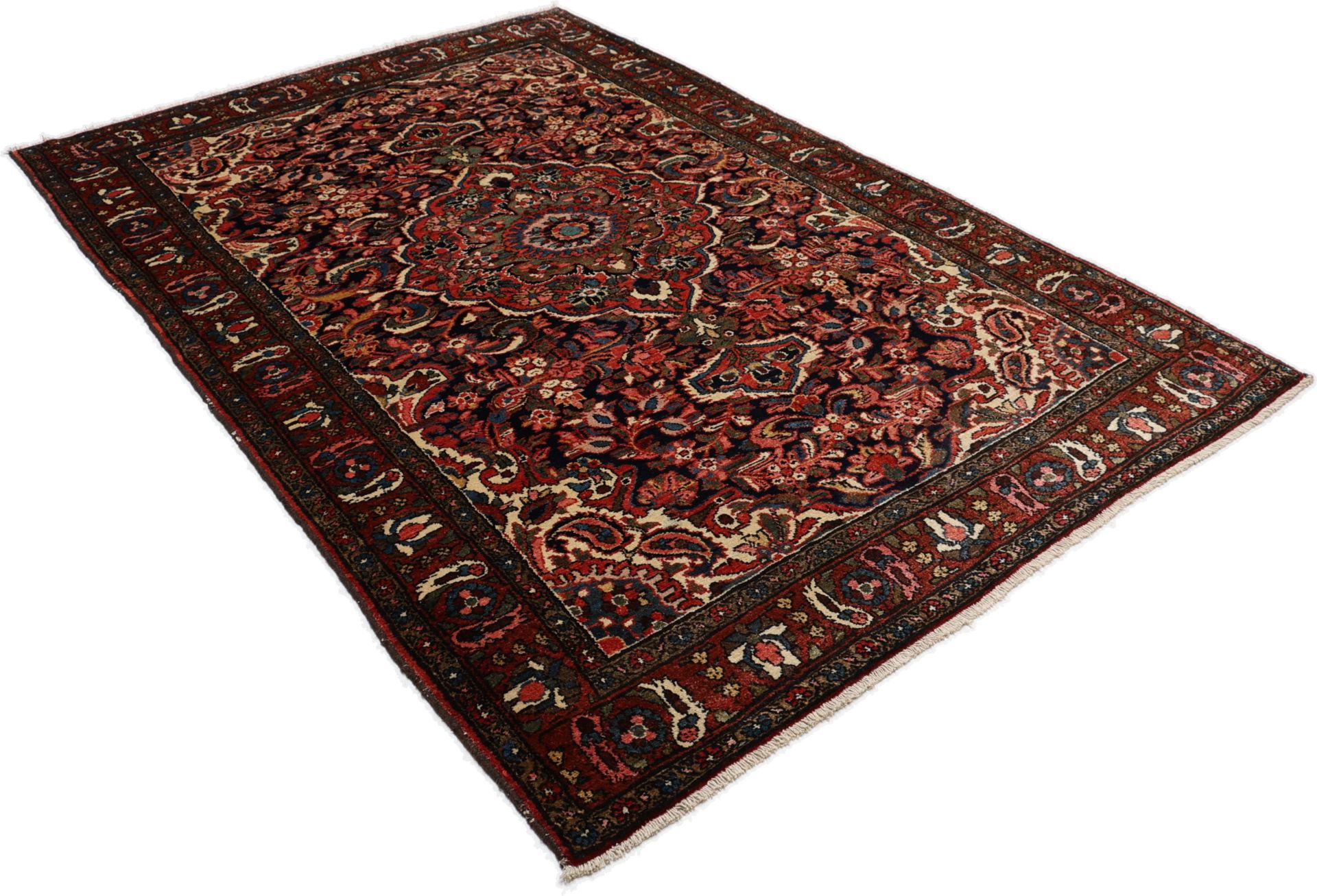 Antiker Perserteppich aus Iran, 140 × 215 cm