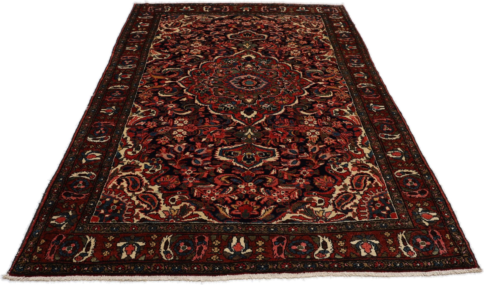 Antiker Perserteppich aus Iran, 140 × 215 cm