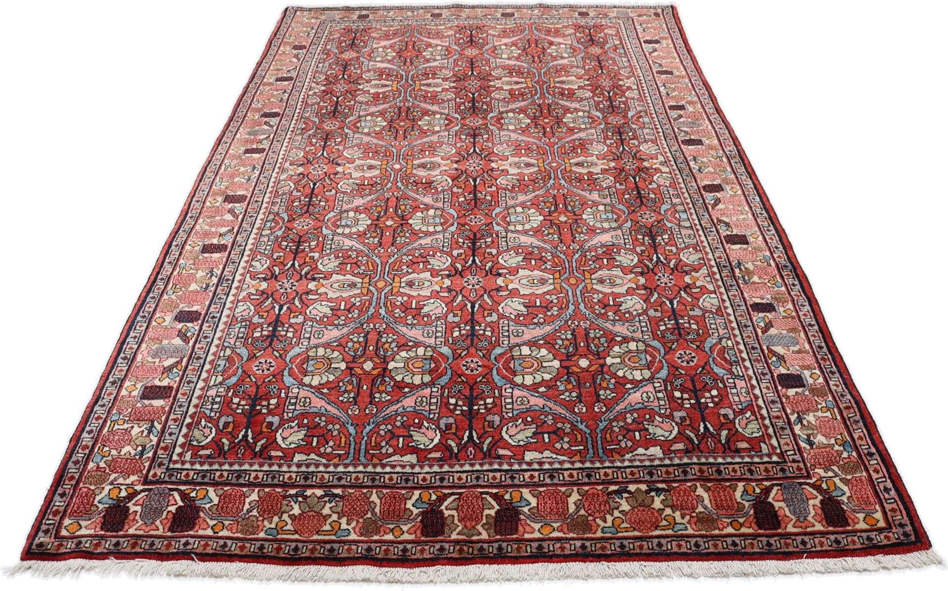Perserteppich 135 × 225 cm aus Wolle, handgeknüpft