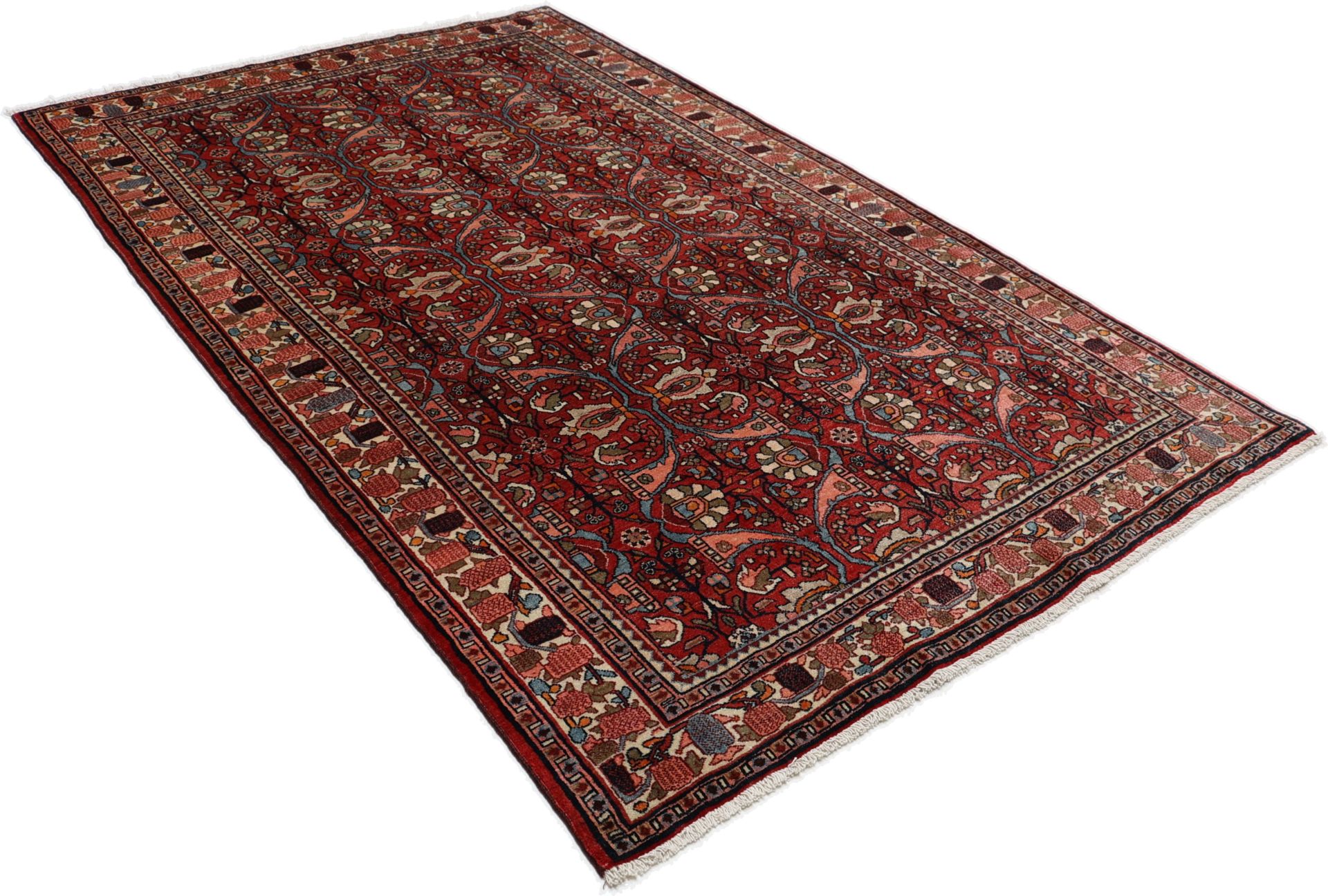 Perserteppich 135 × 225 cm aus Wolle, handgeknüpft