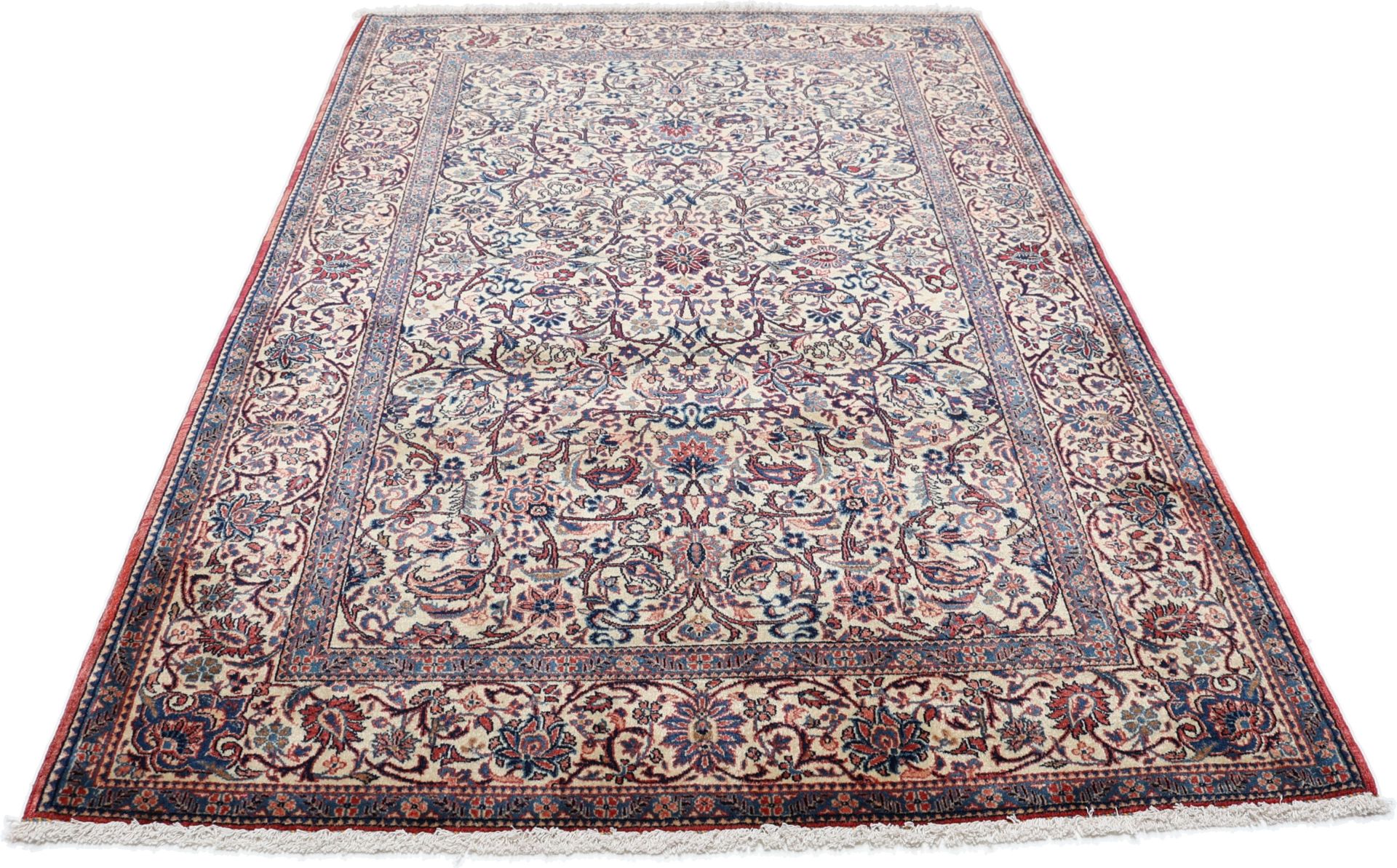 Kashan Perserteppich antik, 136 × 208 cm, Wolle