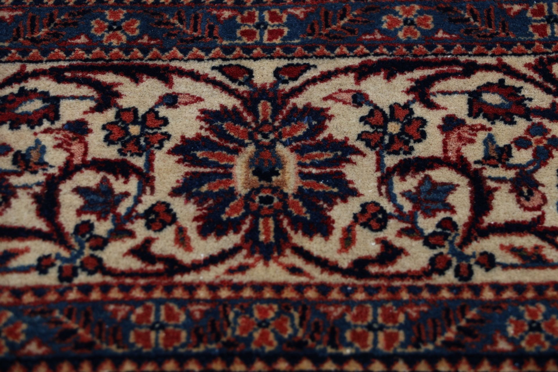 Kashan Perserteppich antik, 136 × 208 cm, Wolle