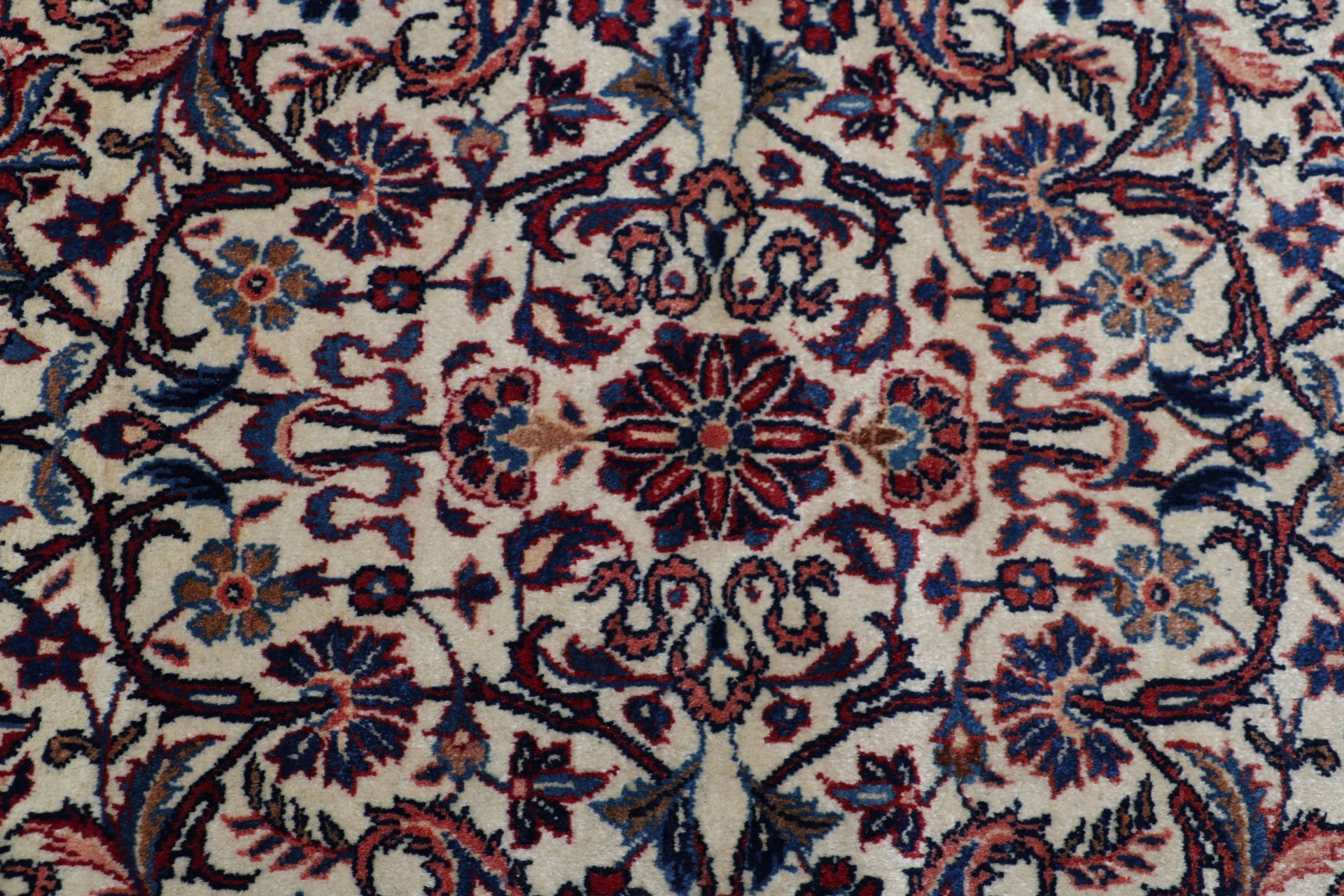 Kashan Perserteppich antik, 136 × 208 cm, Wolle