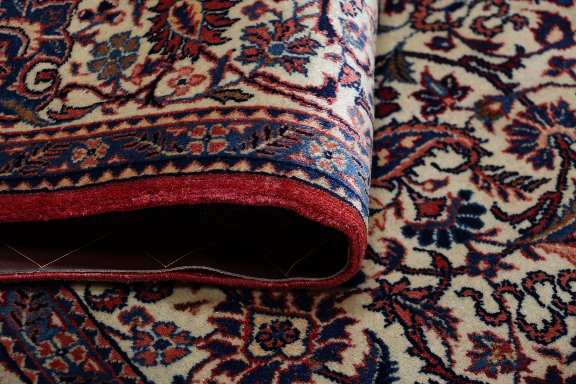 Kashan Perserteppich antik, 136 × 208 cm, Wolle