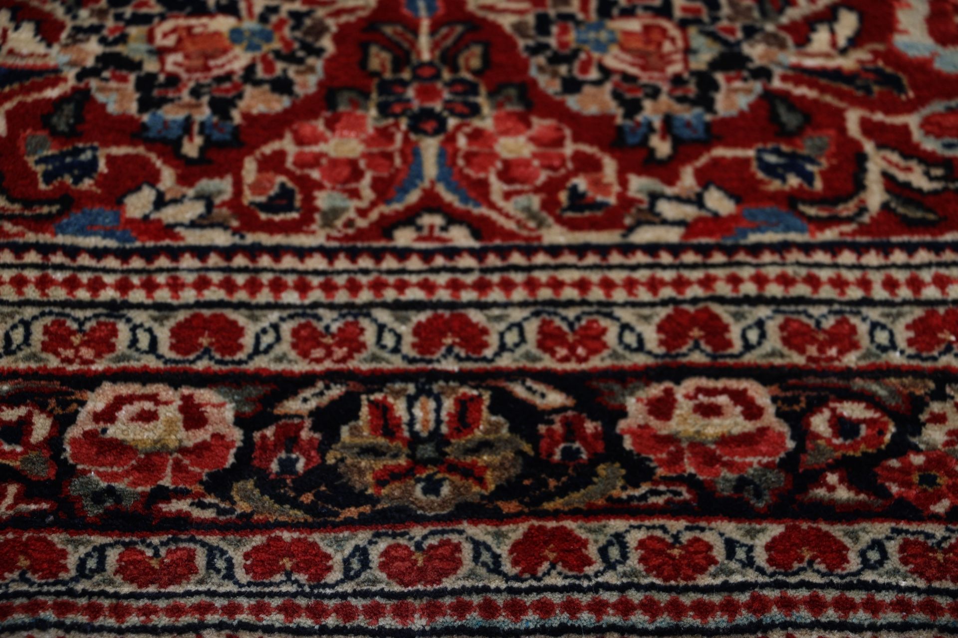 Antiker Sarough Perserteppich, 132 × 220 cm, Wolle
