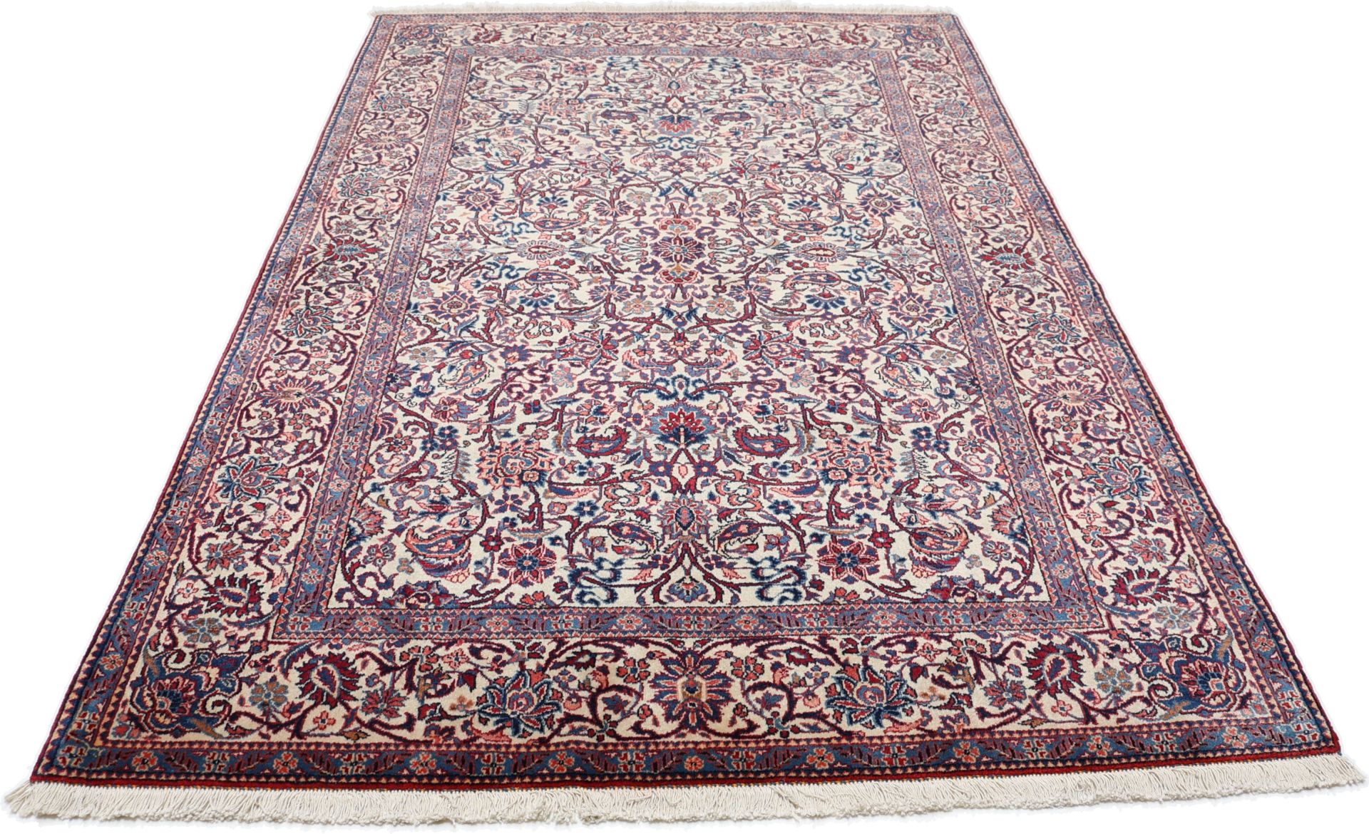 Kashan Perserteppich antik, 134 × 209 cm, Wolle