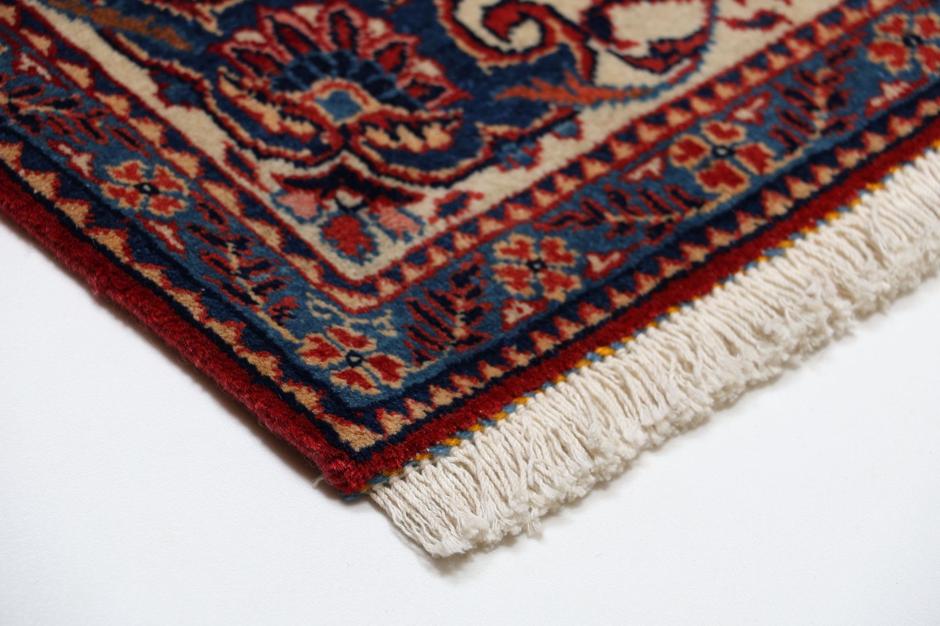 Kashan Perserteppich antik, 134 × 209 cm, Wolle