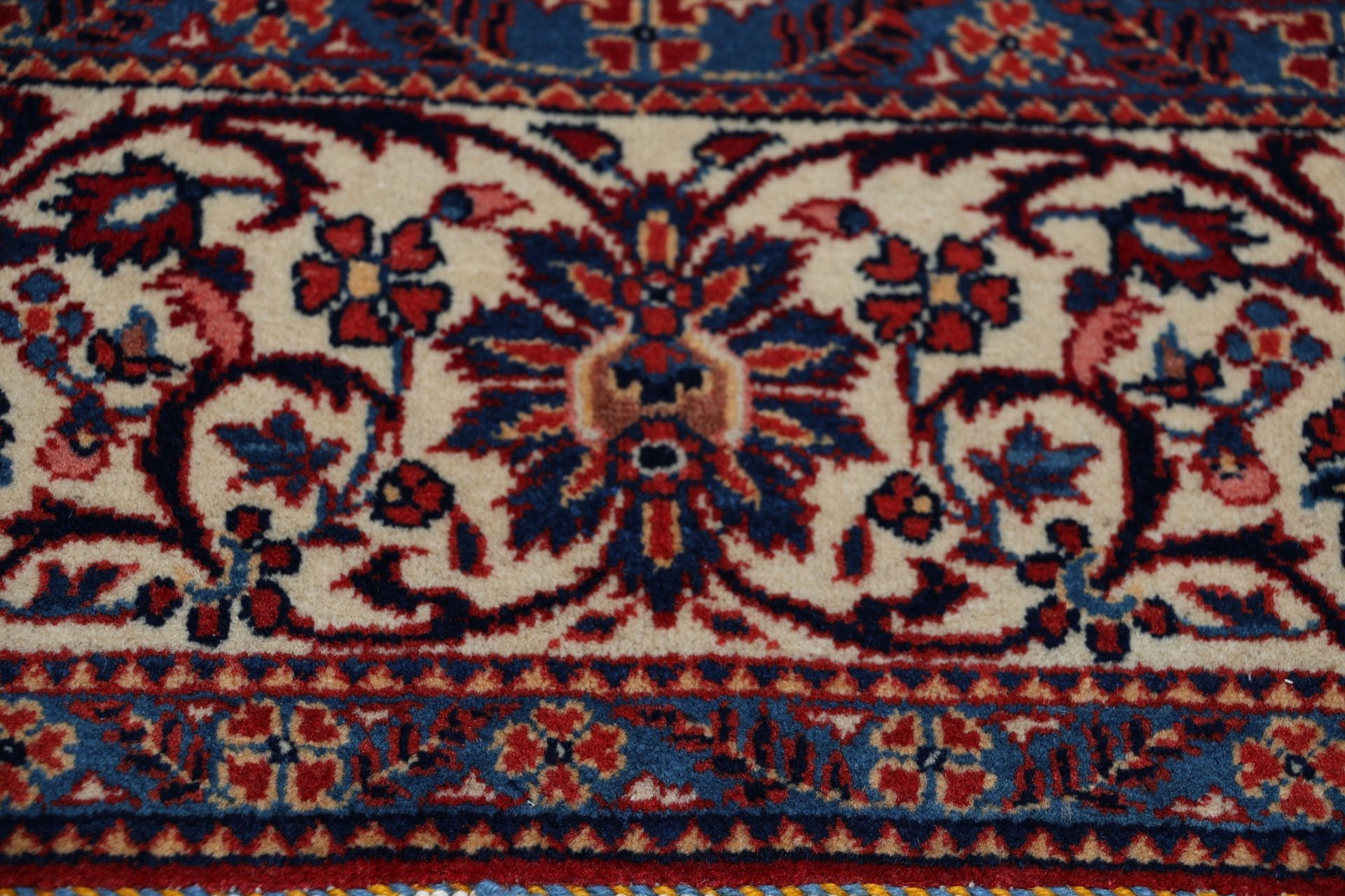 Kashan Perserteppich antik, 134 × 209 cm, Wolle