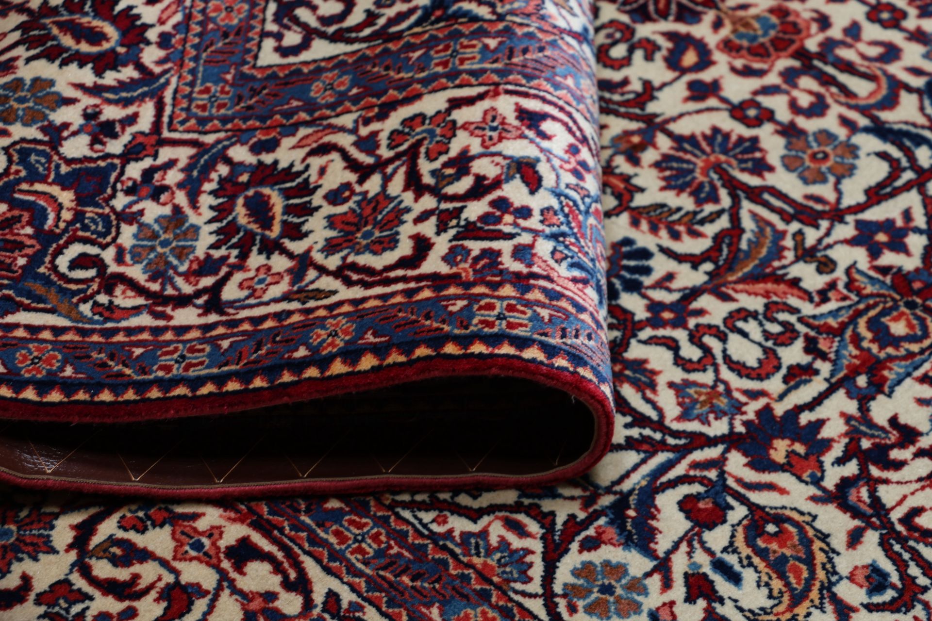 Kashan Perserteppich antik, 134 × 209 cm, Wolle