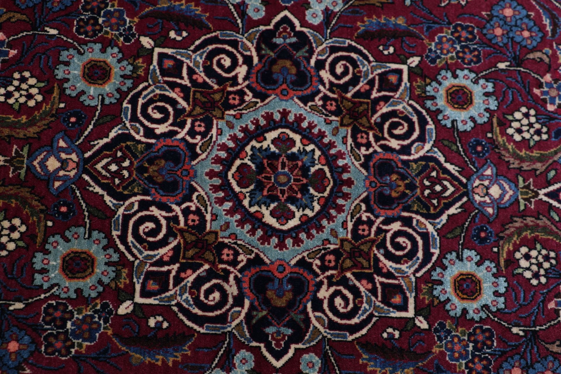 Handgeknüpfter Kashan Perserteppich, 133 × 210 cm, Wolle