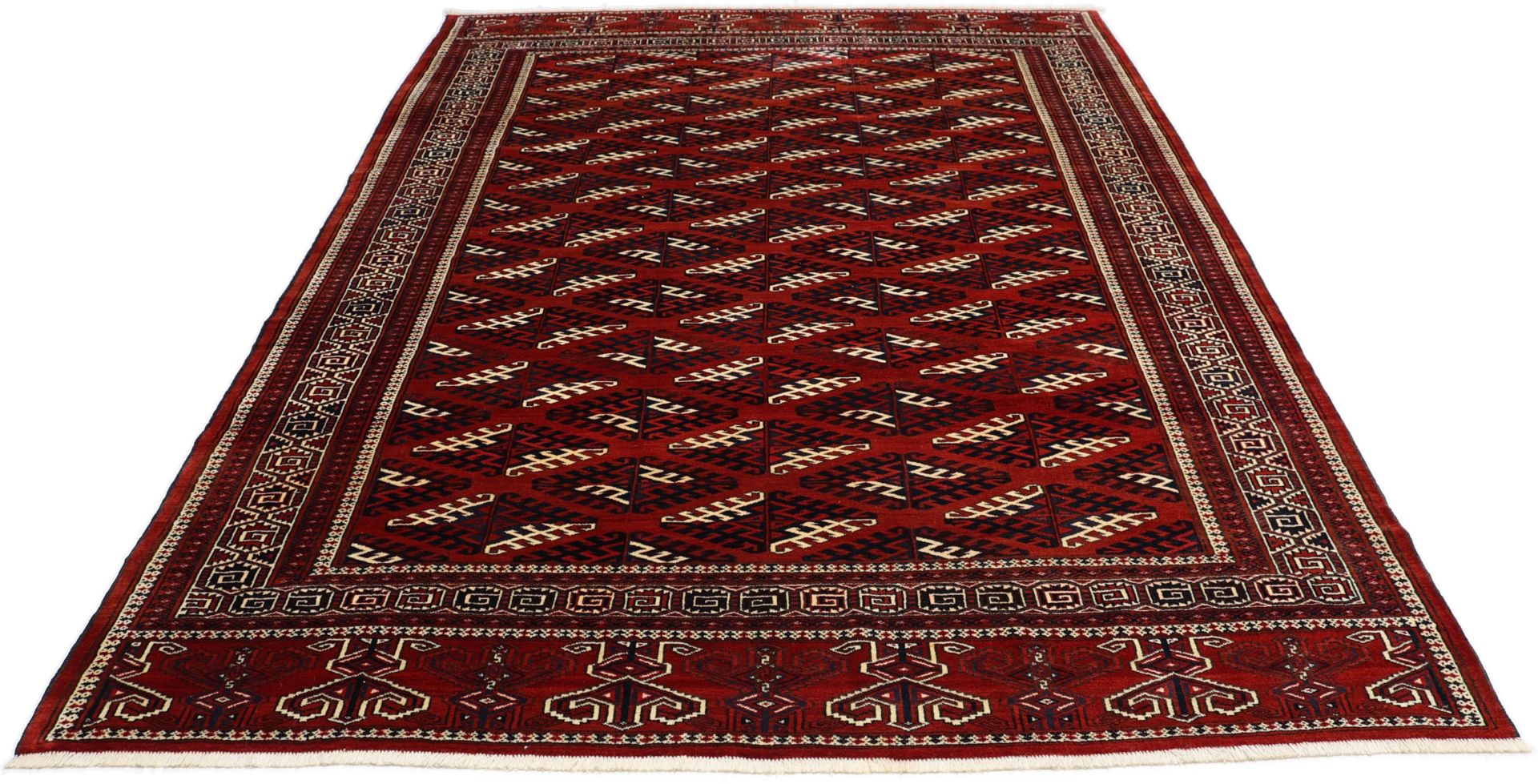 Handgeknüpfter Turkmen Perserteppich 230 × 340 cm