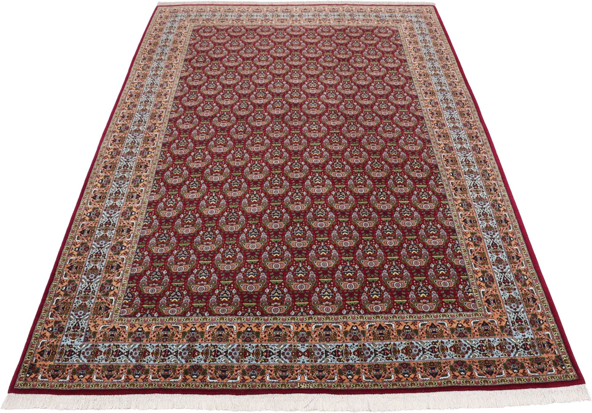 Handgeknüpfter Täbriz Perserteppich, 180 × 275 cm, Wolle & Seide