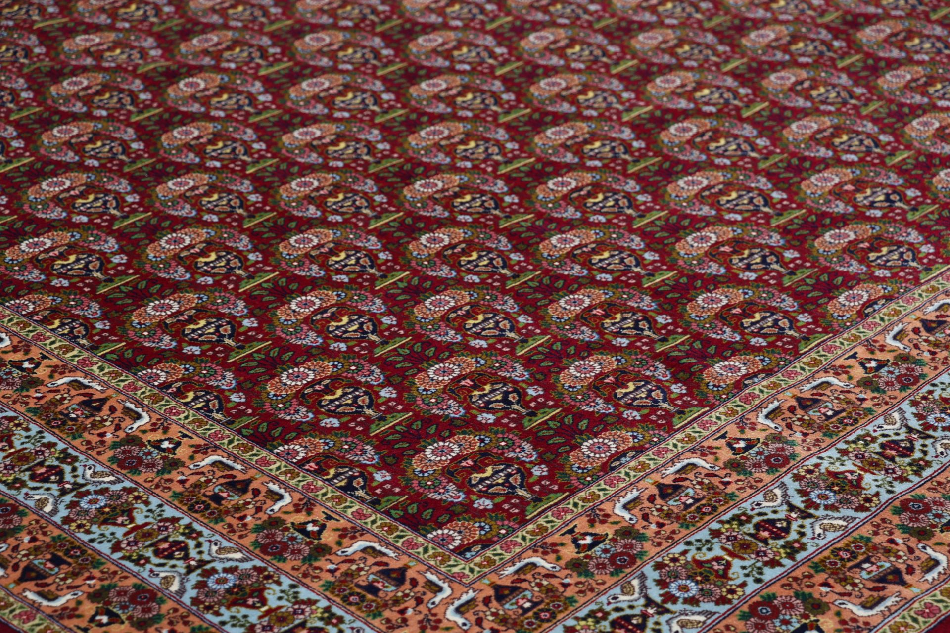 Handgeknüpfter Täbriz Perserteppich, 180 × 275 cm, Wolle & Seide