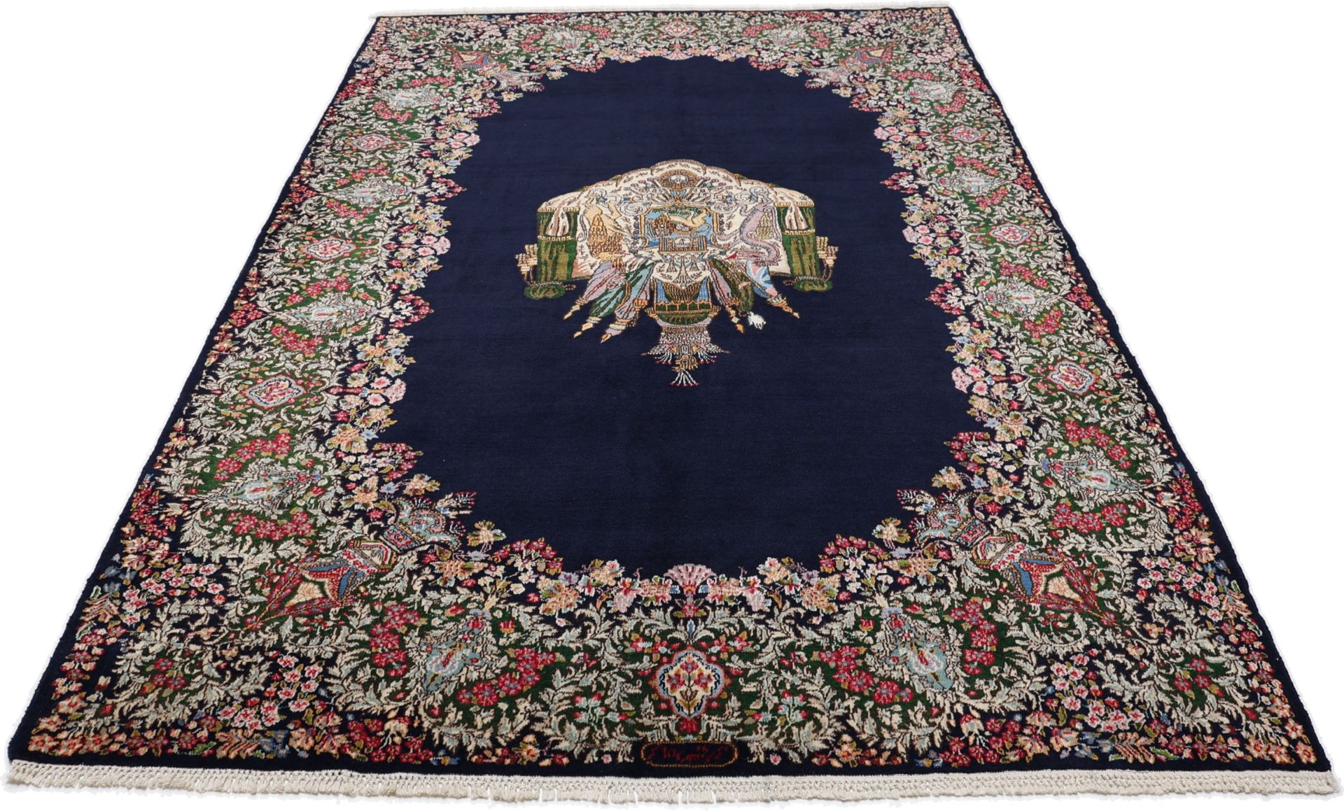 Handgeknüpfter Kerman Perserteppich, 165 × 255 cm, Wolle