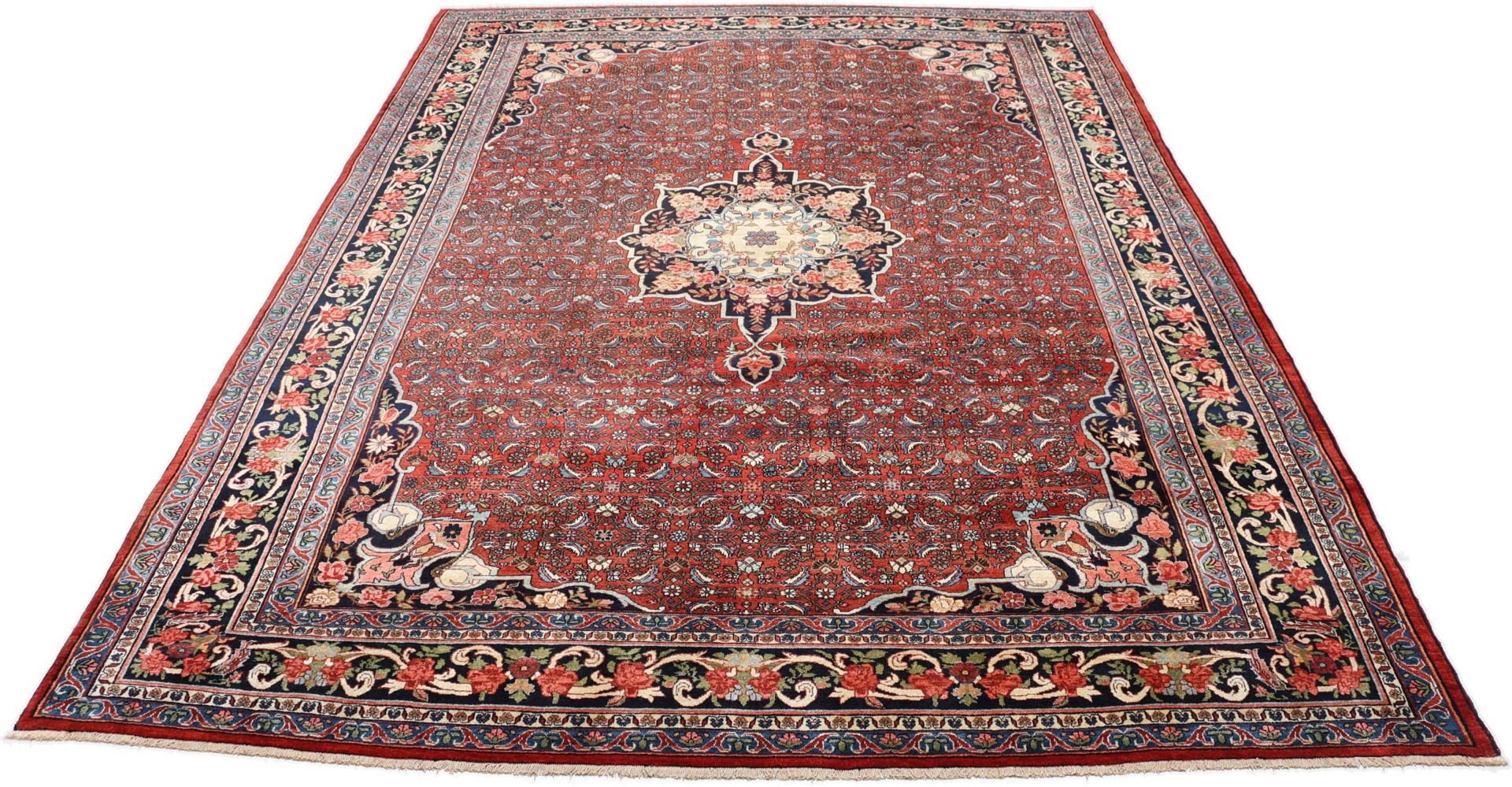 Bijar Perserteppich antik, 267 × 365 cm, Wolle
