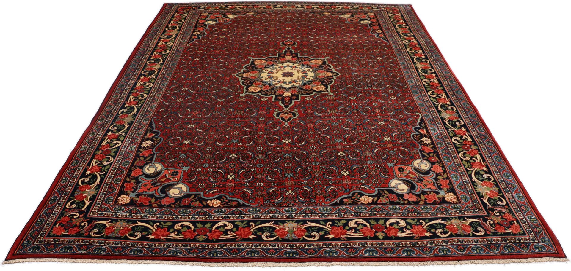 Bijar Perserteppich antik, 267 × 365 cm, Wolle