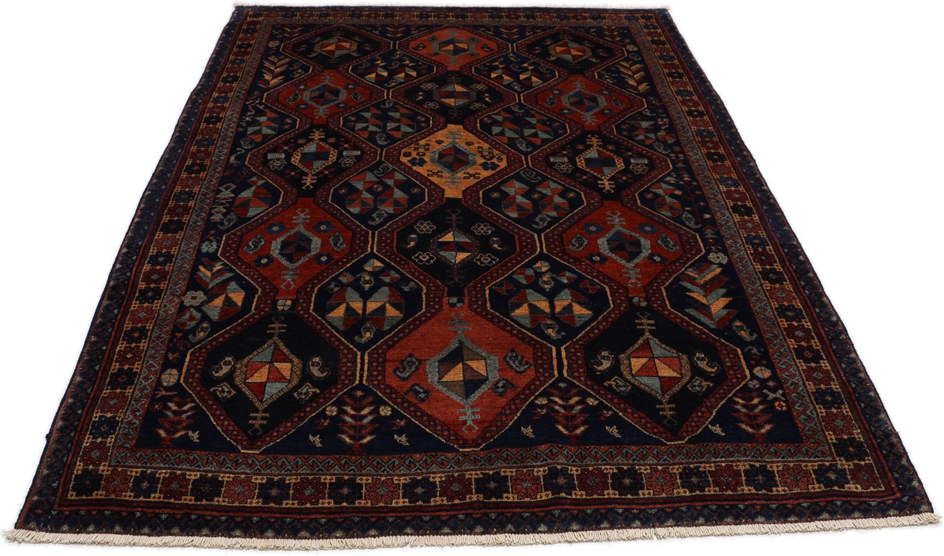 Handgeknüpfter Afshar Perserteppich, 160 × 234 cm, Wolle