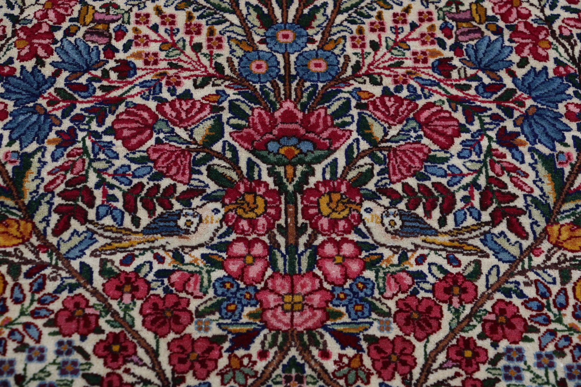 Antiker Kerman Perserteppich, 140 × 224 cm, Wolle