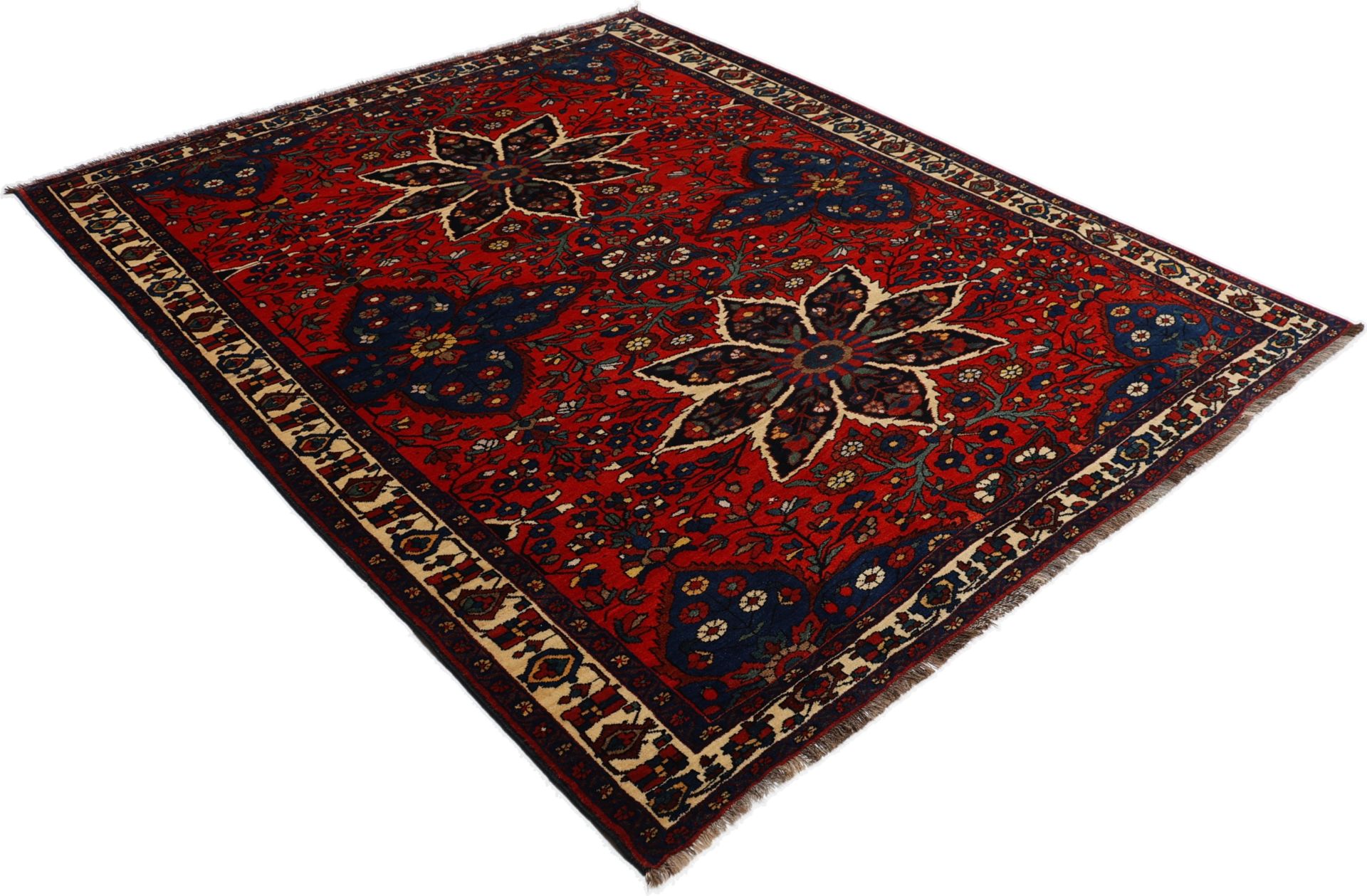 Perserteppich 175 × 217 cm aus Wolle, handgeknüpft