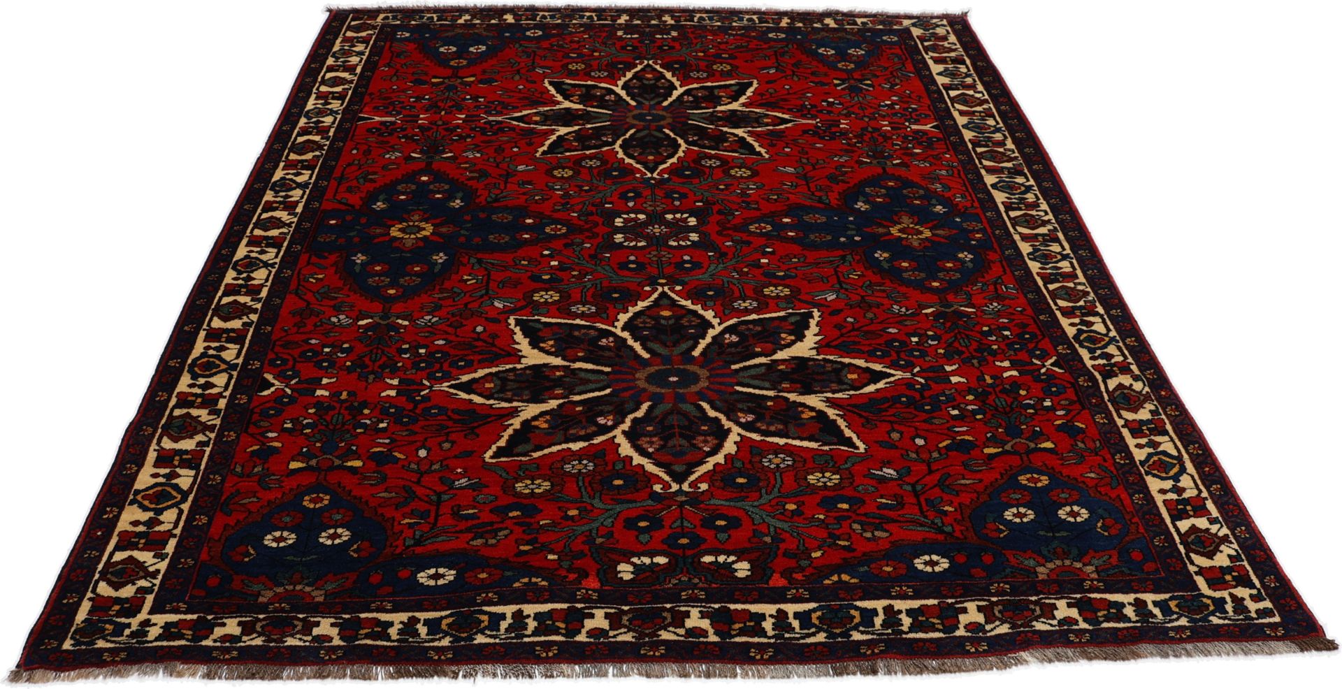 Perserteppich 175 × 217 cm aus Wolle, handgeknüpft