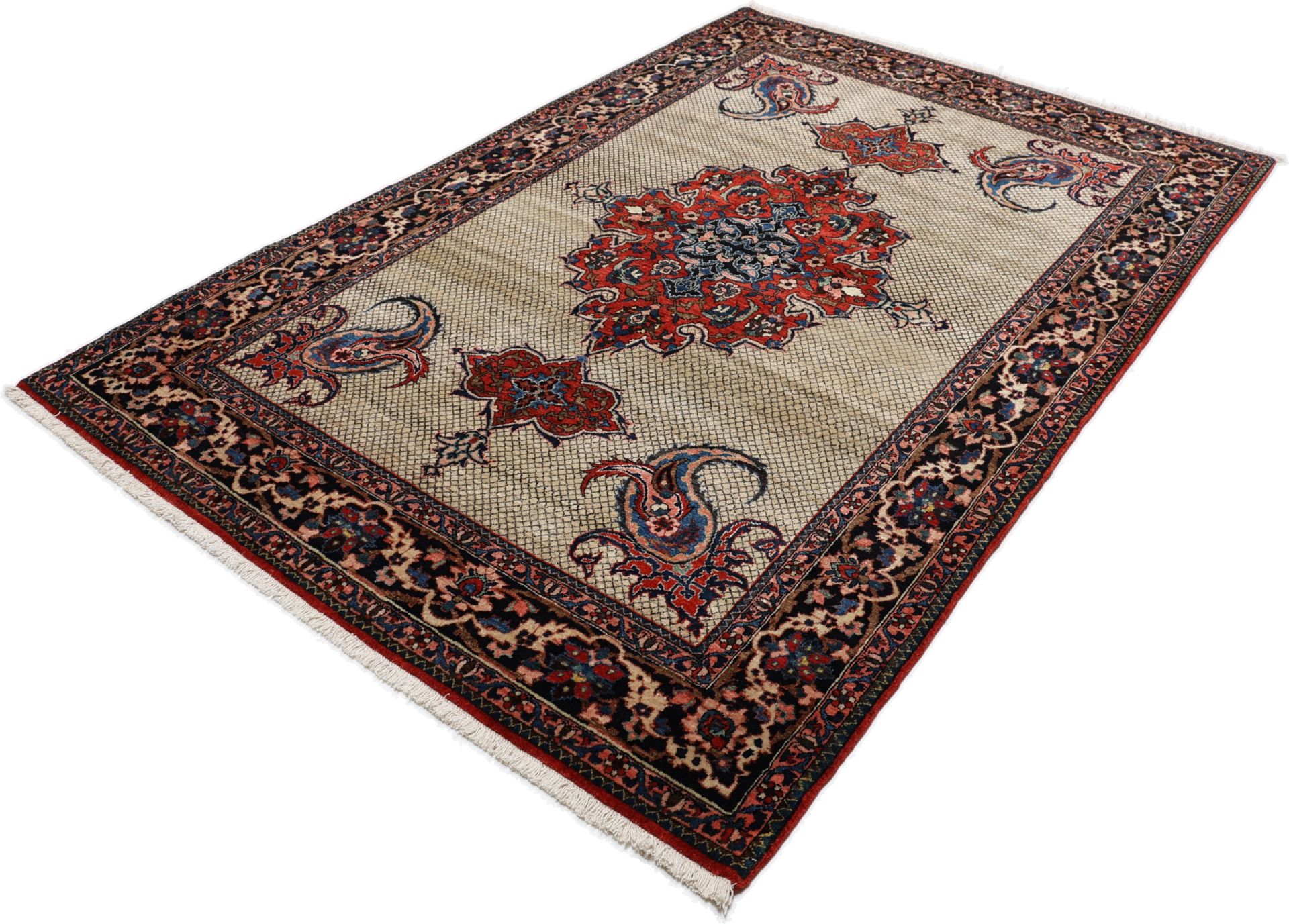 Antiker Perserteppich aus Iran, 150 × 222 cm