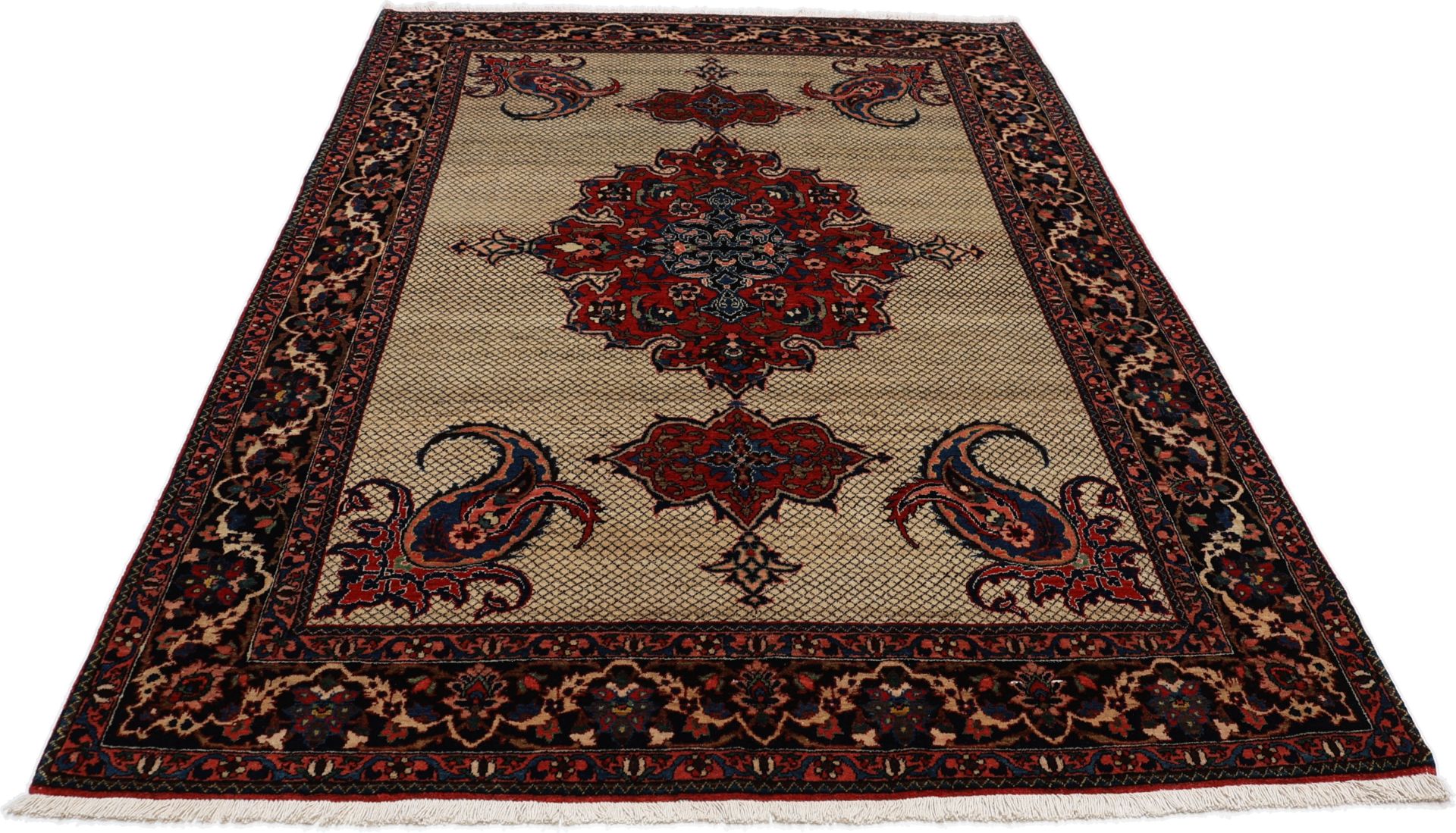 Antiker Perserteppich aus Iran, 150 × 222 cm