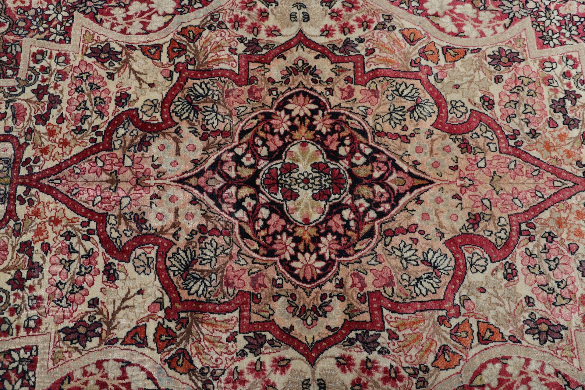 Kerman Perserteppich antik, 130 × 206 cm, Wolle