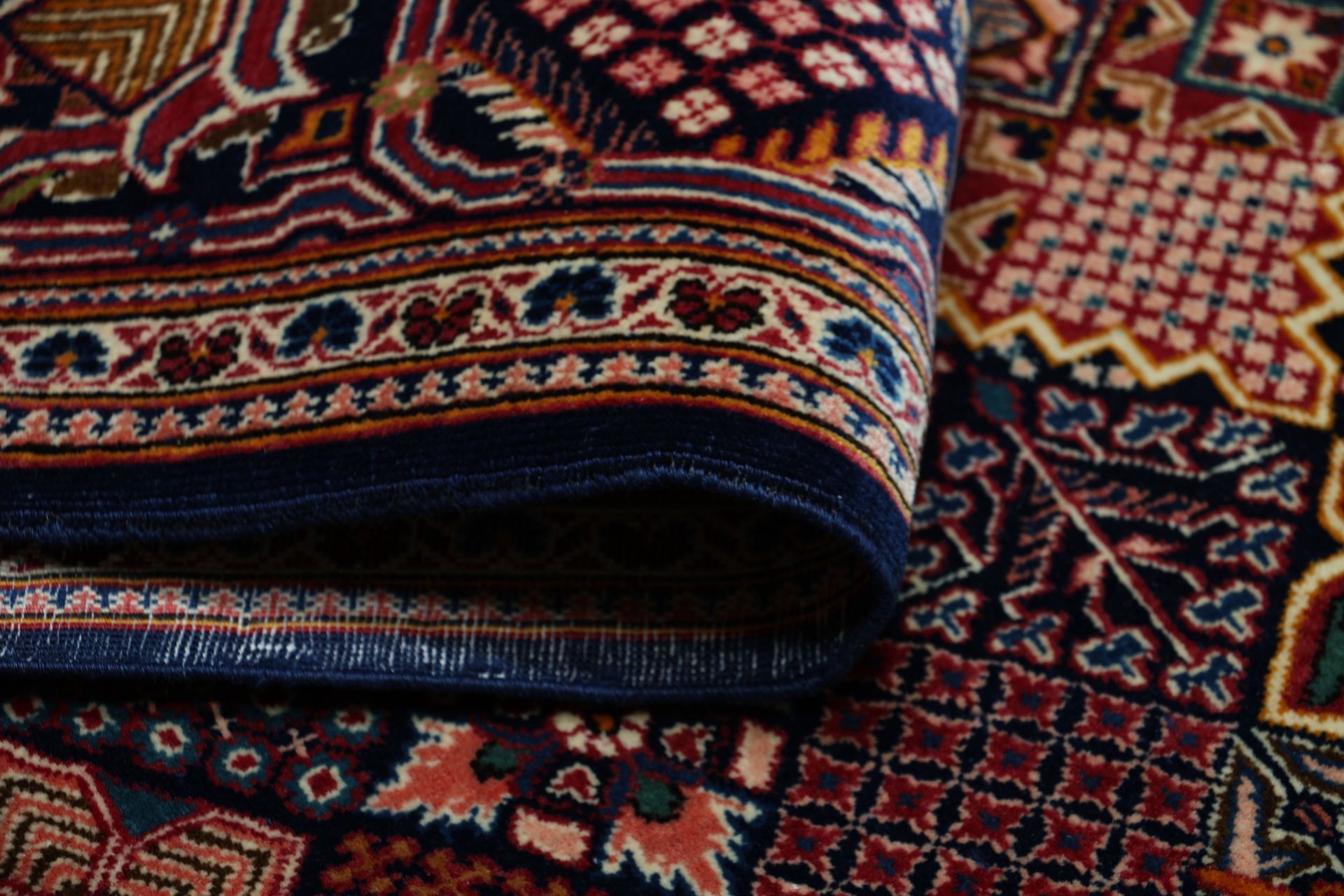Kashan Perserteppich aus Iran, 137 × 222 cm