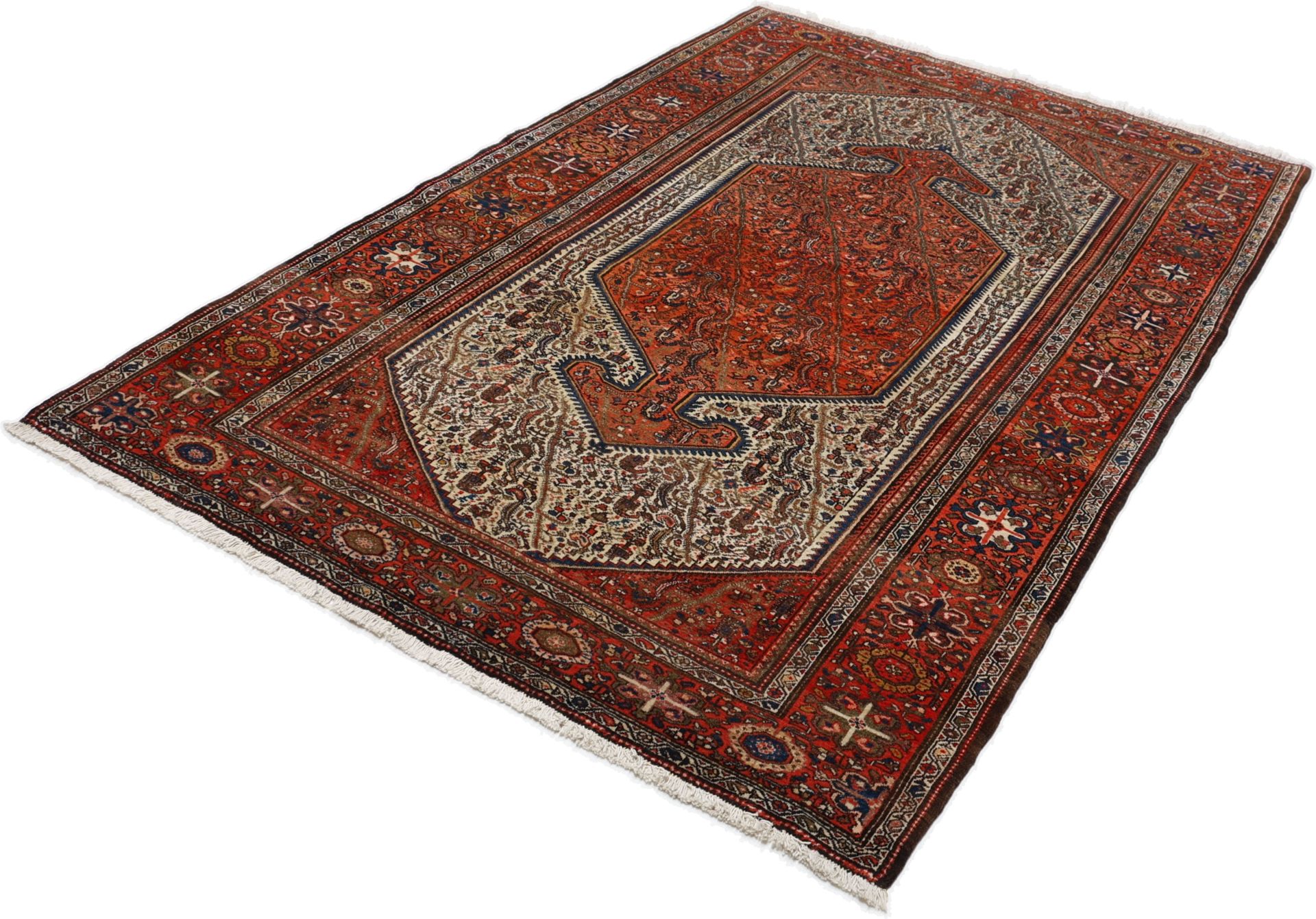 Farahan Perserteppich antik, 138 × 202 cm, Wolle
