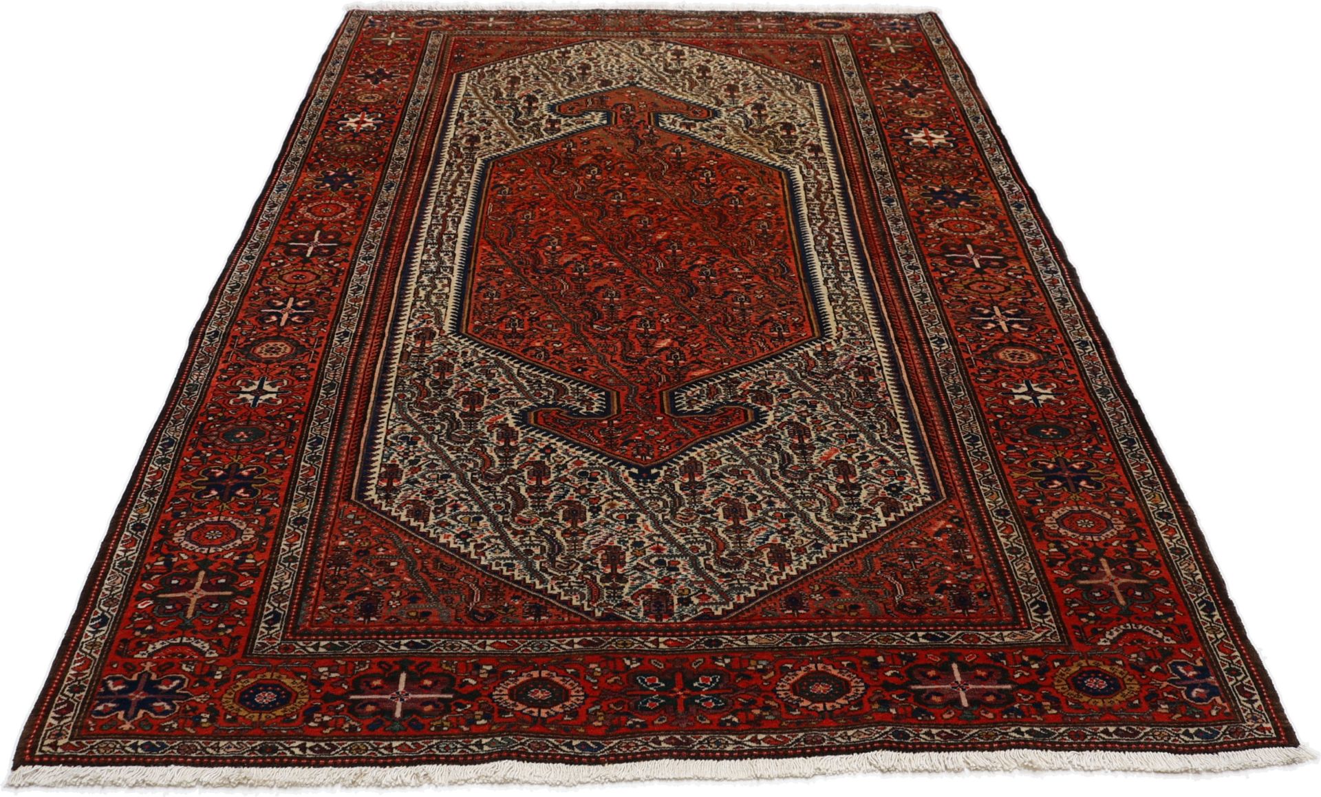 Farahan Perserteppich antik, 138 × 202 cm, Wolle