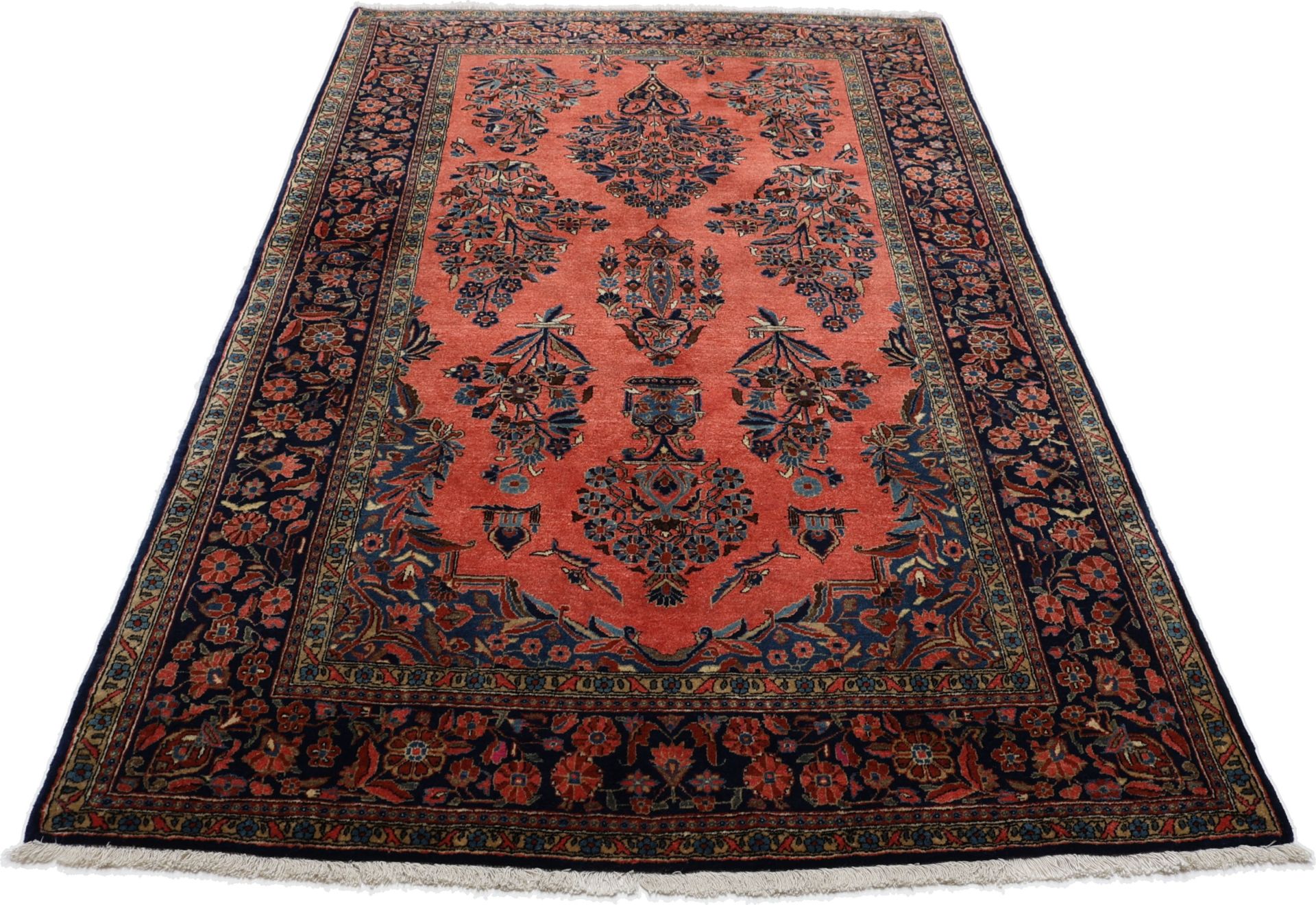Sarough Perserteppich antik, 130 × 220 cm, Wolle