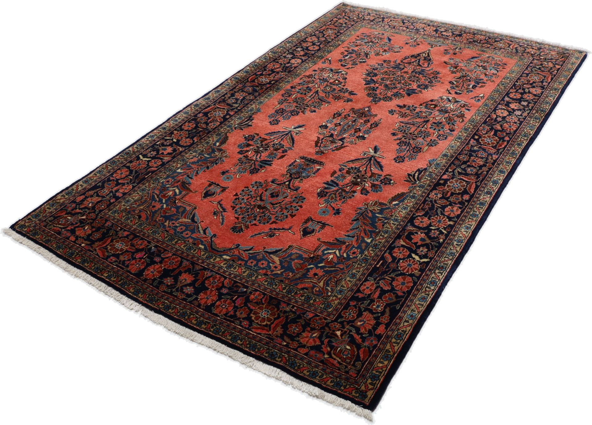 Sarough Perserteppich antik, 130 × 220 cm, Wolle