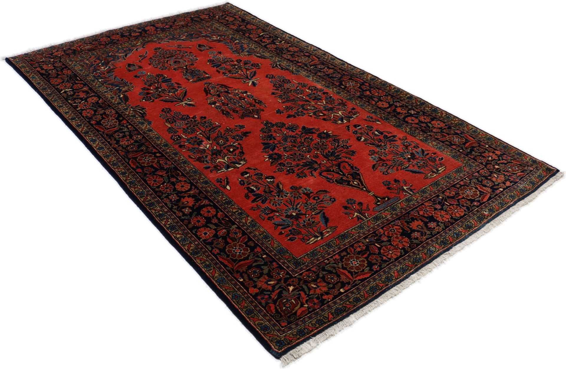 Sarough Perserteppich antik, 130 × 220 cm, Wolle