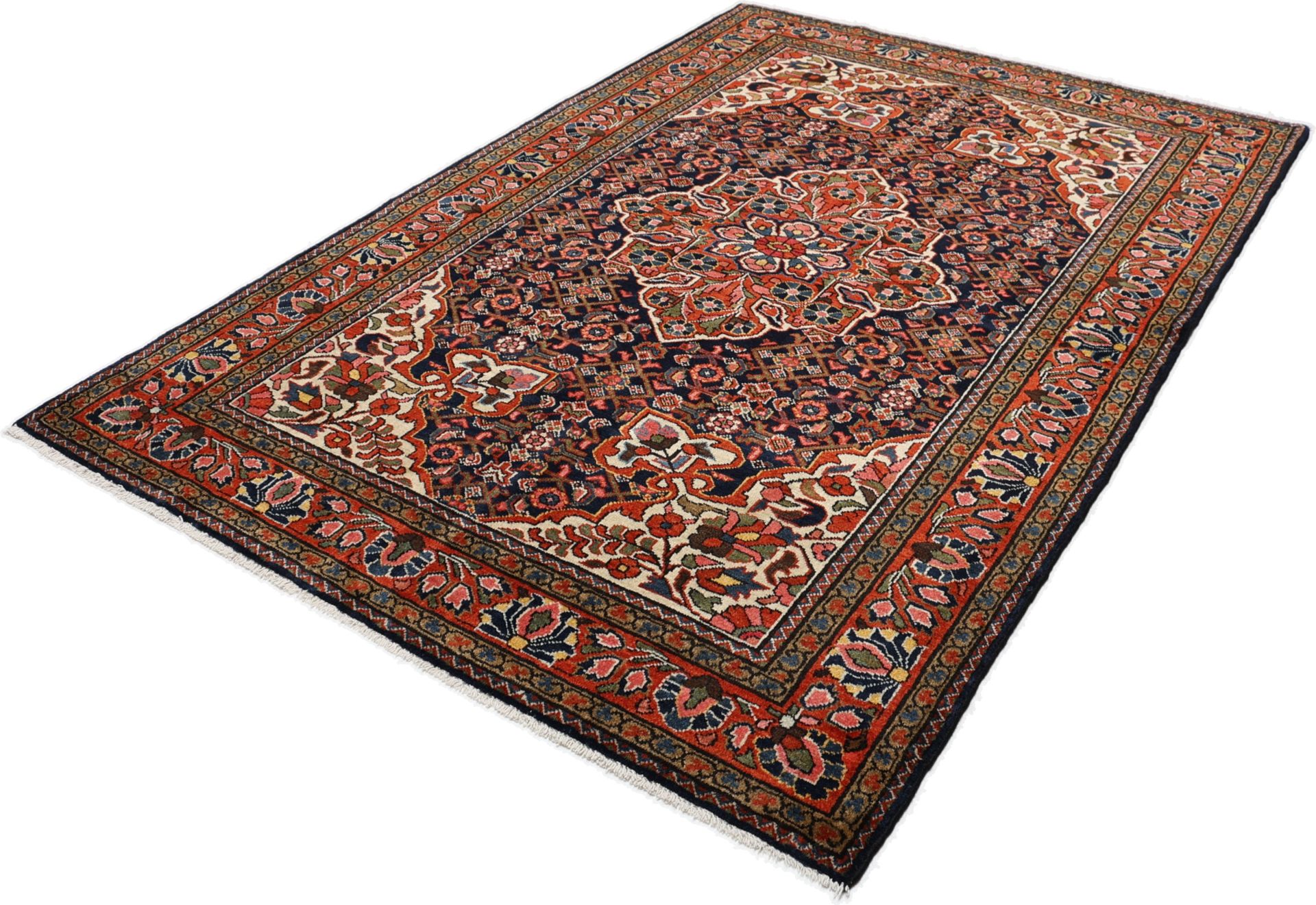 Antiker Perserteppich, 144 × 210 cm, Wolle
