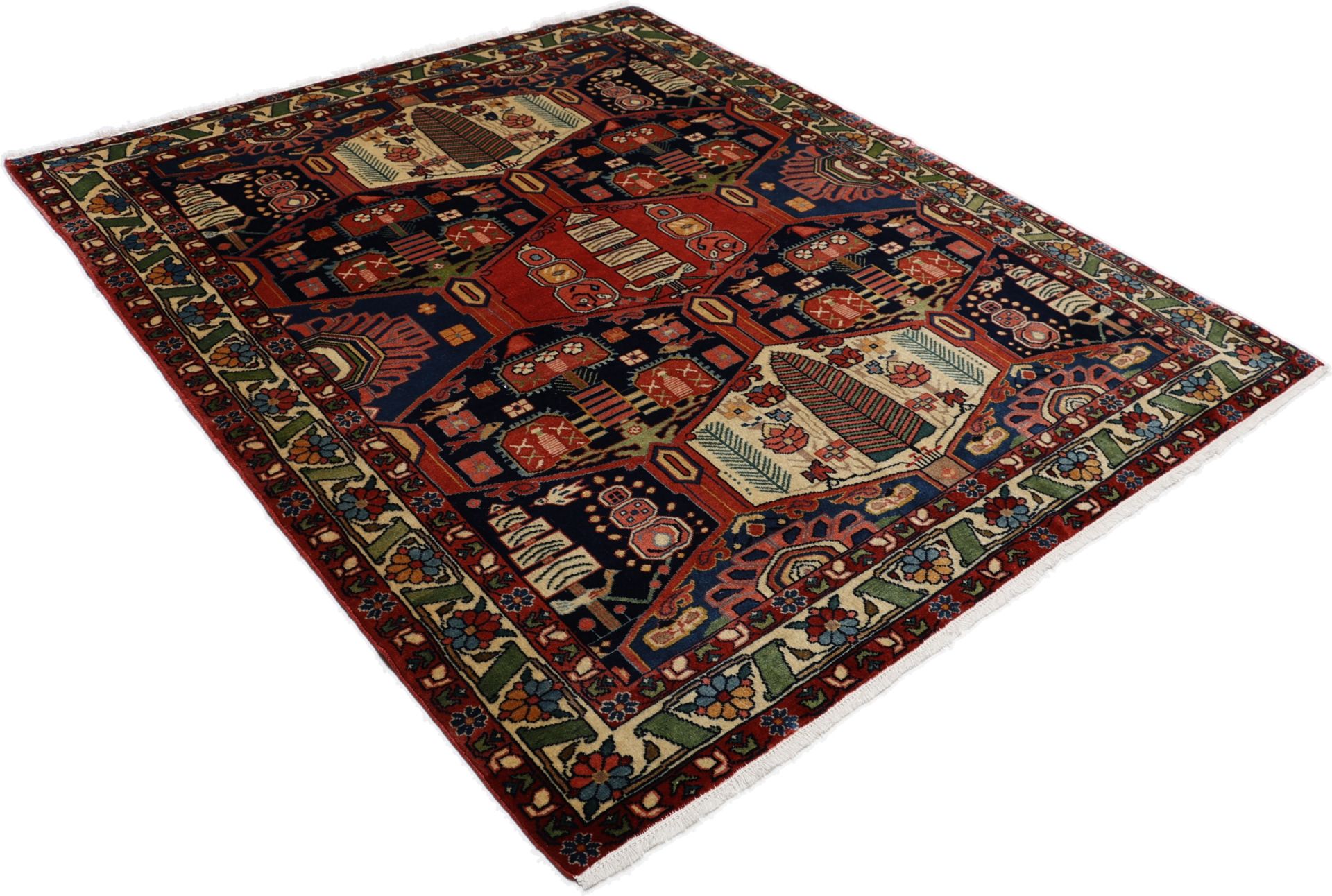 Perserteppich aus Iran, 150 × 185 cm